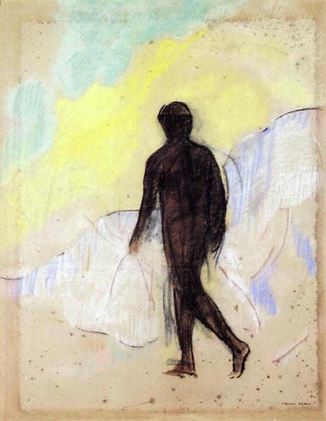 L'homme primitif by Odilon Redon