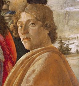 Detail of Adoration of the Magi: Self-Portrait