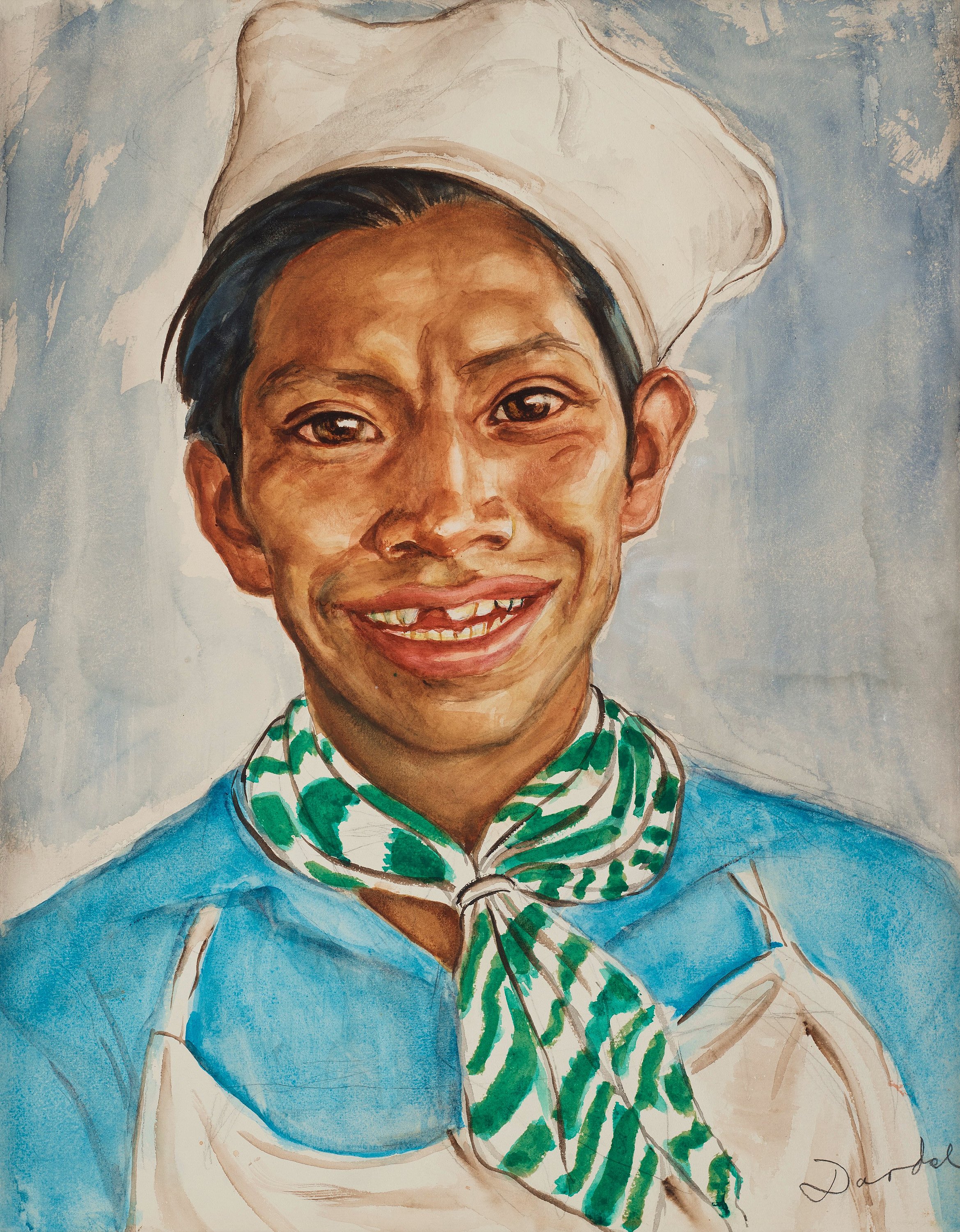 Mexican Indian Chef by Nils Dardel