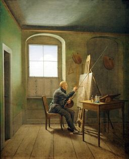 Caspar David Friedrich in seinem Atelier