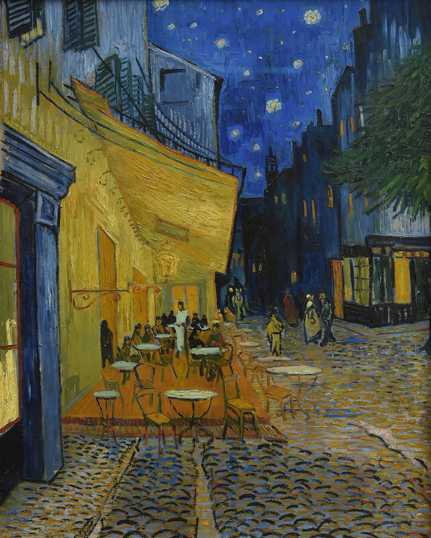 Caféterras bij nacht by Vincent Van Gogh