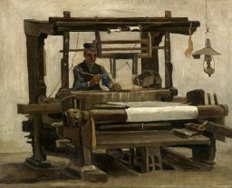 Weaver at the loom
