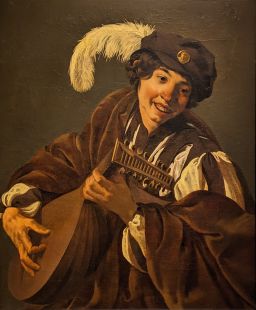 Boy Playing the Lute/Hearing