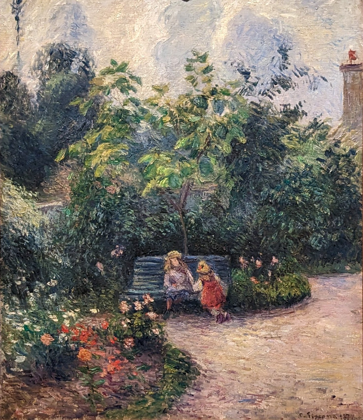 Corner of the Garden at the Hermitage in Pantoise by Camille Pissarro