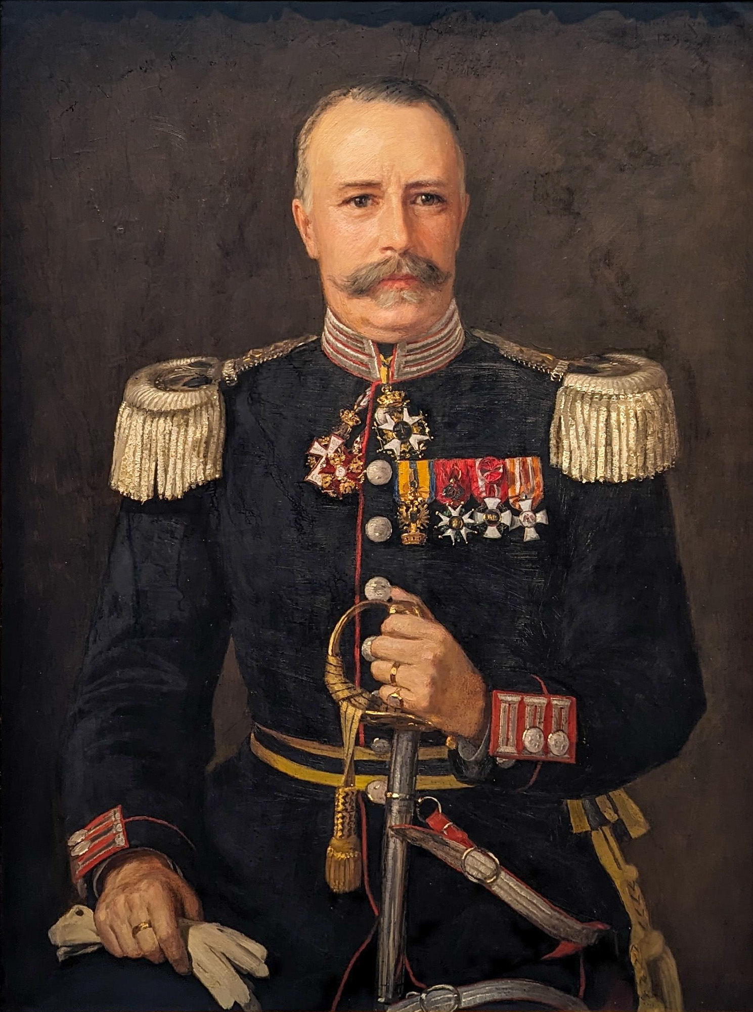 Generalmajor Fritz Lovén by Johan Krouthén