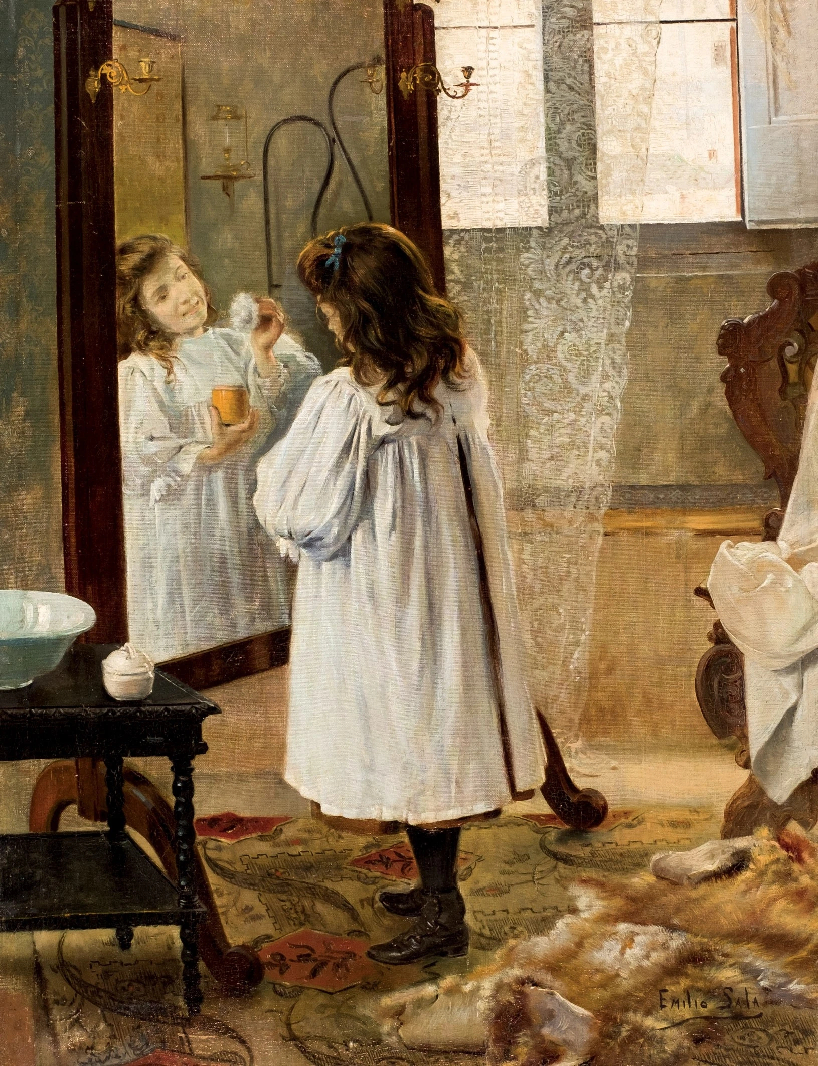 La joven coqueta by Emilio Sala y Francés
