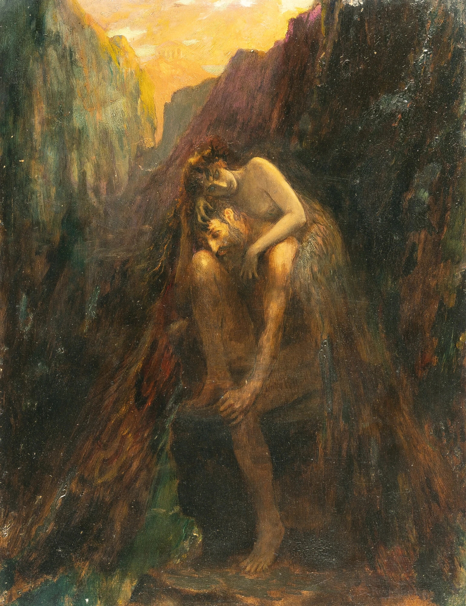 Oedipus and the Sphinx, Georges Rochegrosse
