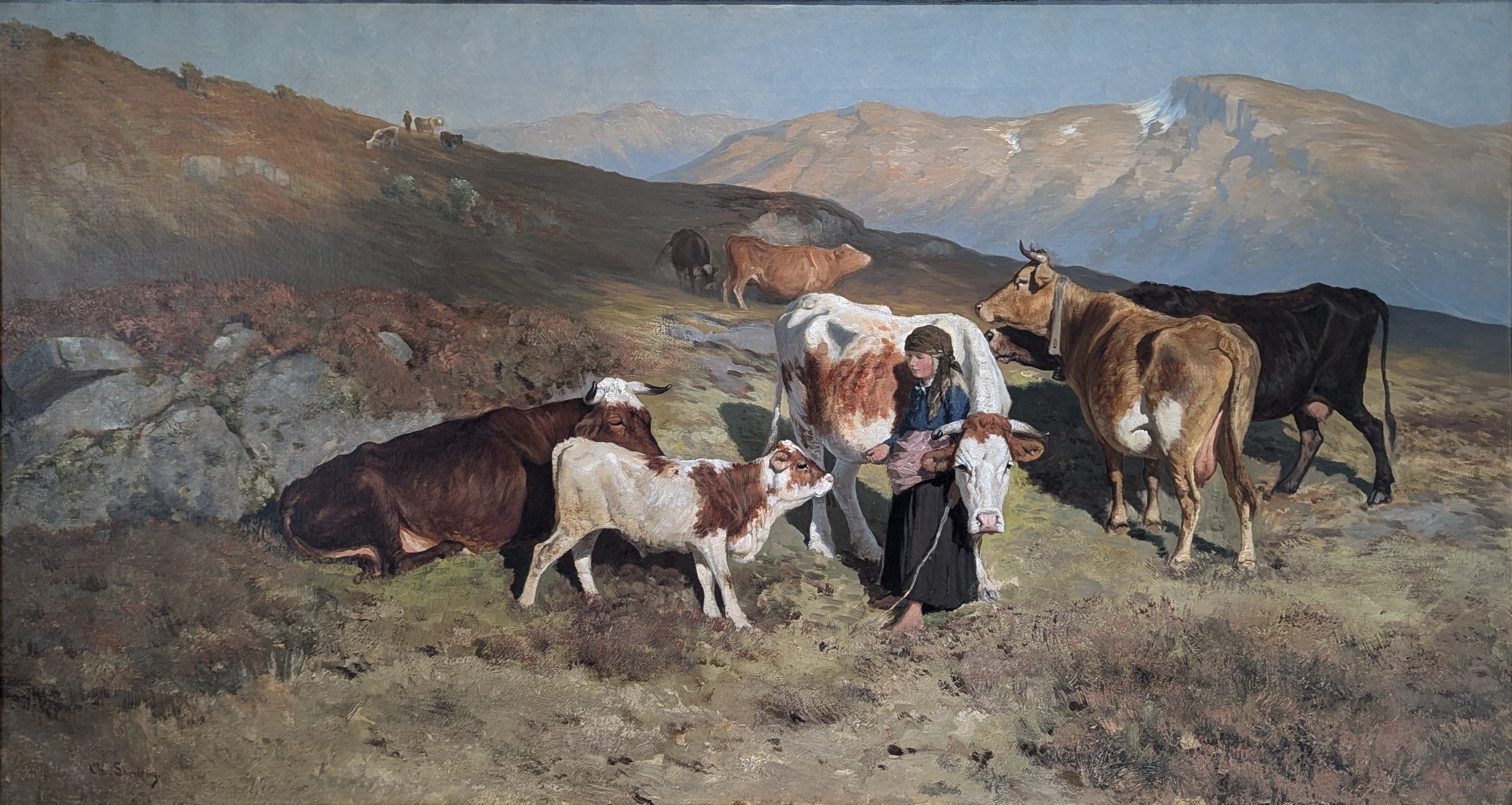 Aften på fjellet by Christian Skredsvig