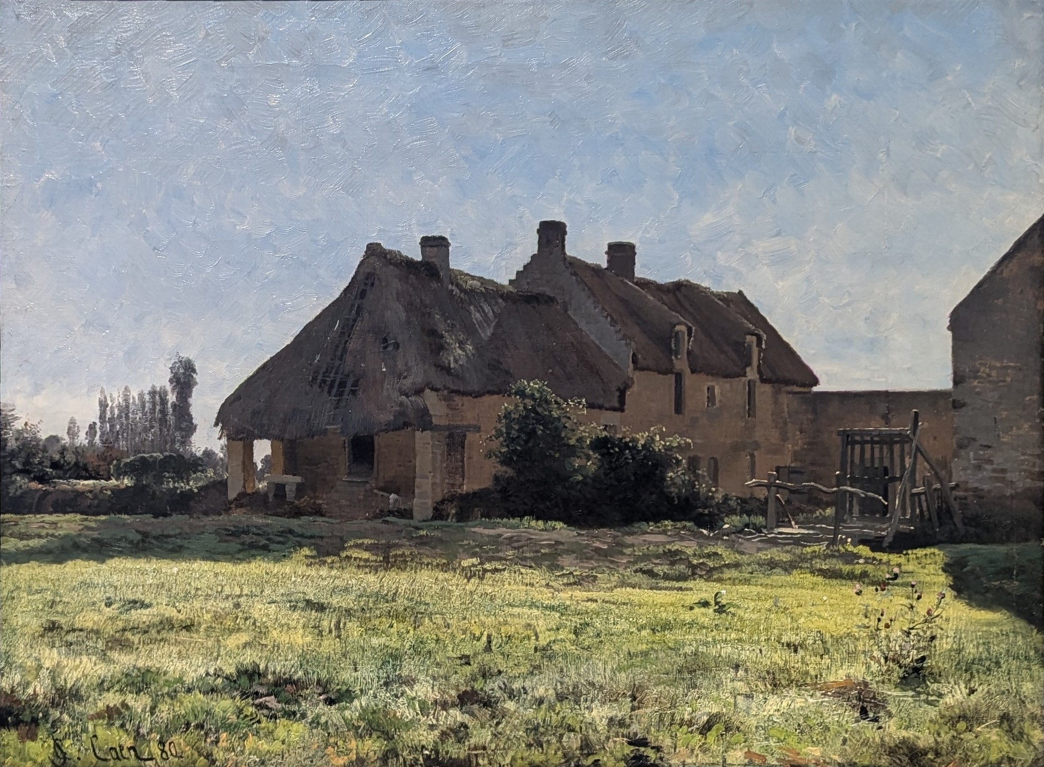 Fransk bondegård. Forstudie til Une Ferme à Venoix by Christian Skredsvig