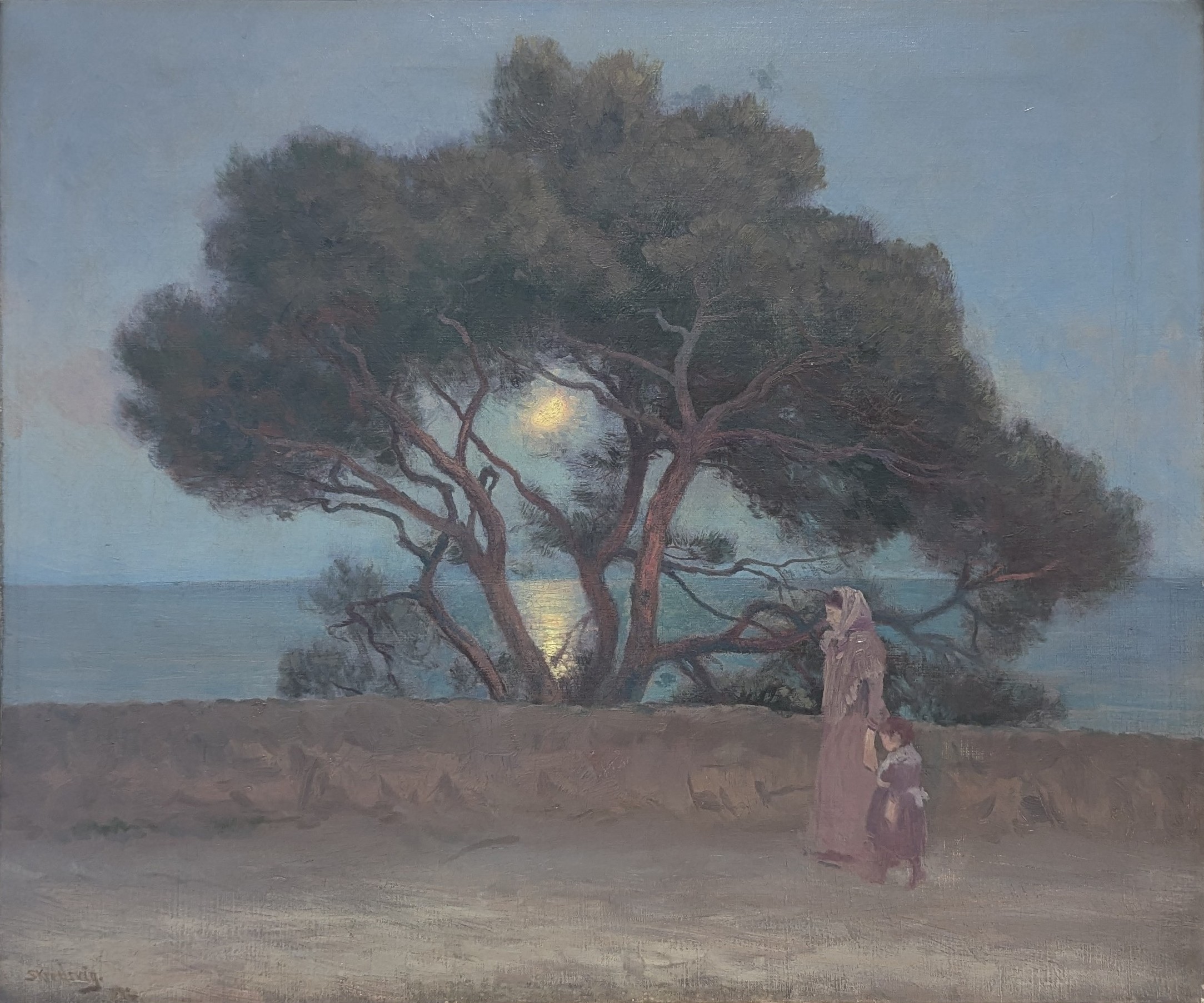 Aften i St. Jean by Christian Skredsvig