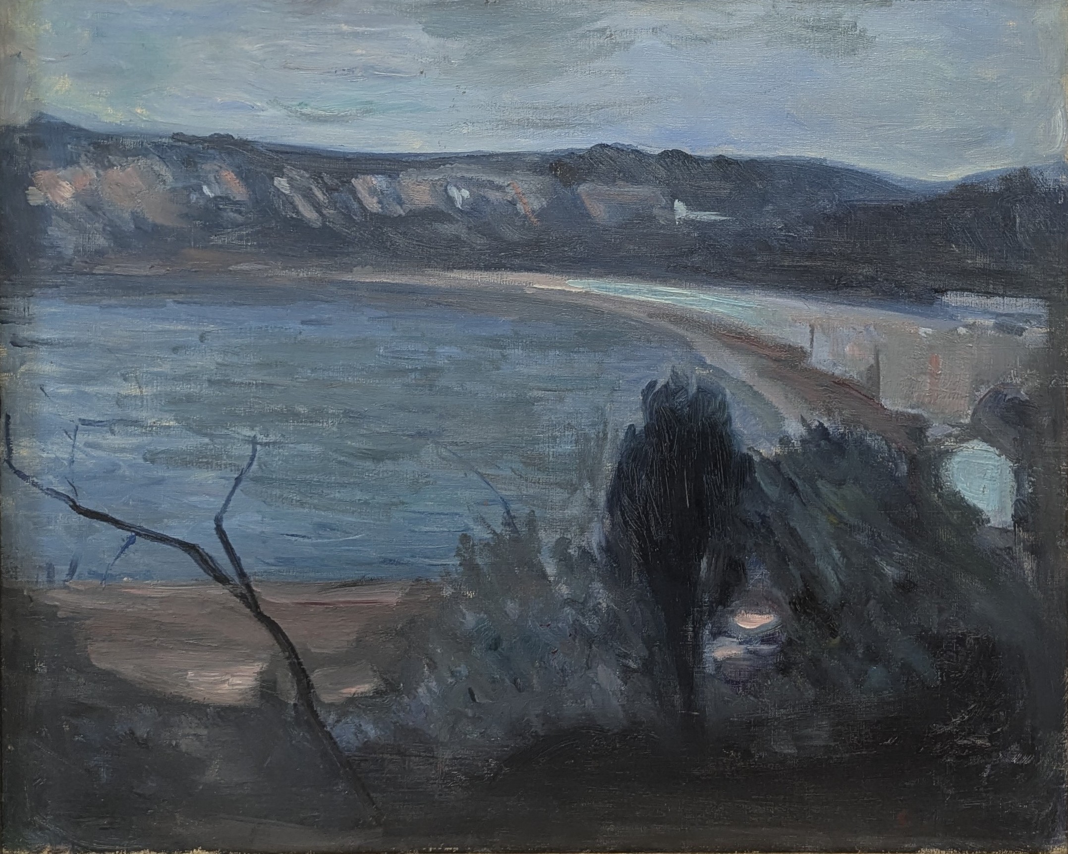 Månenatt ved Middelhavet by Edvard Munch