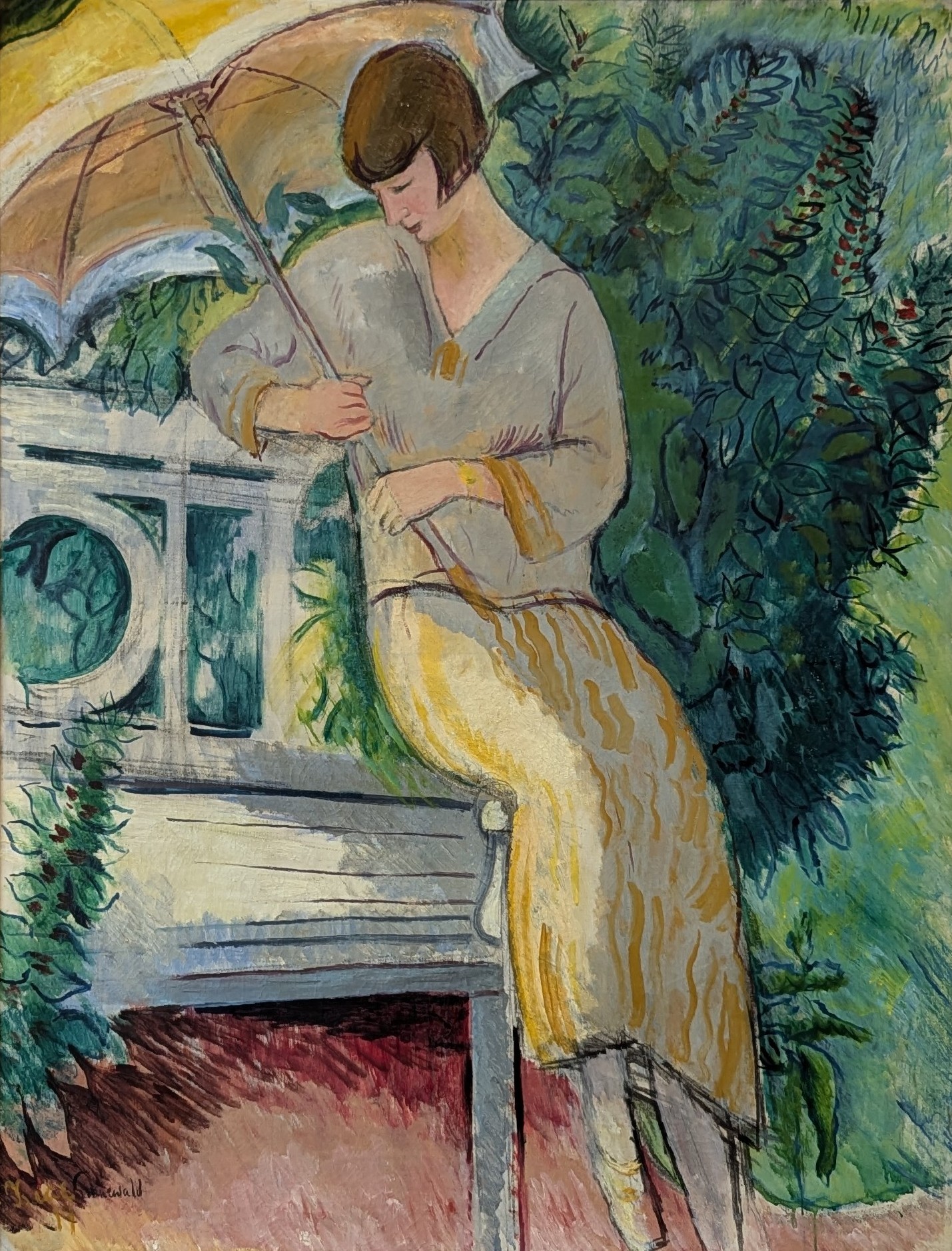 Det gula parasollet by Isaac Grünewald