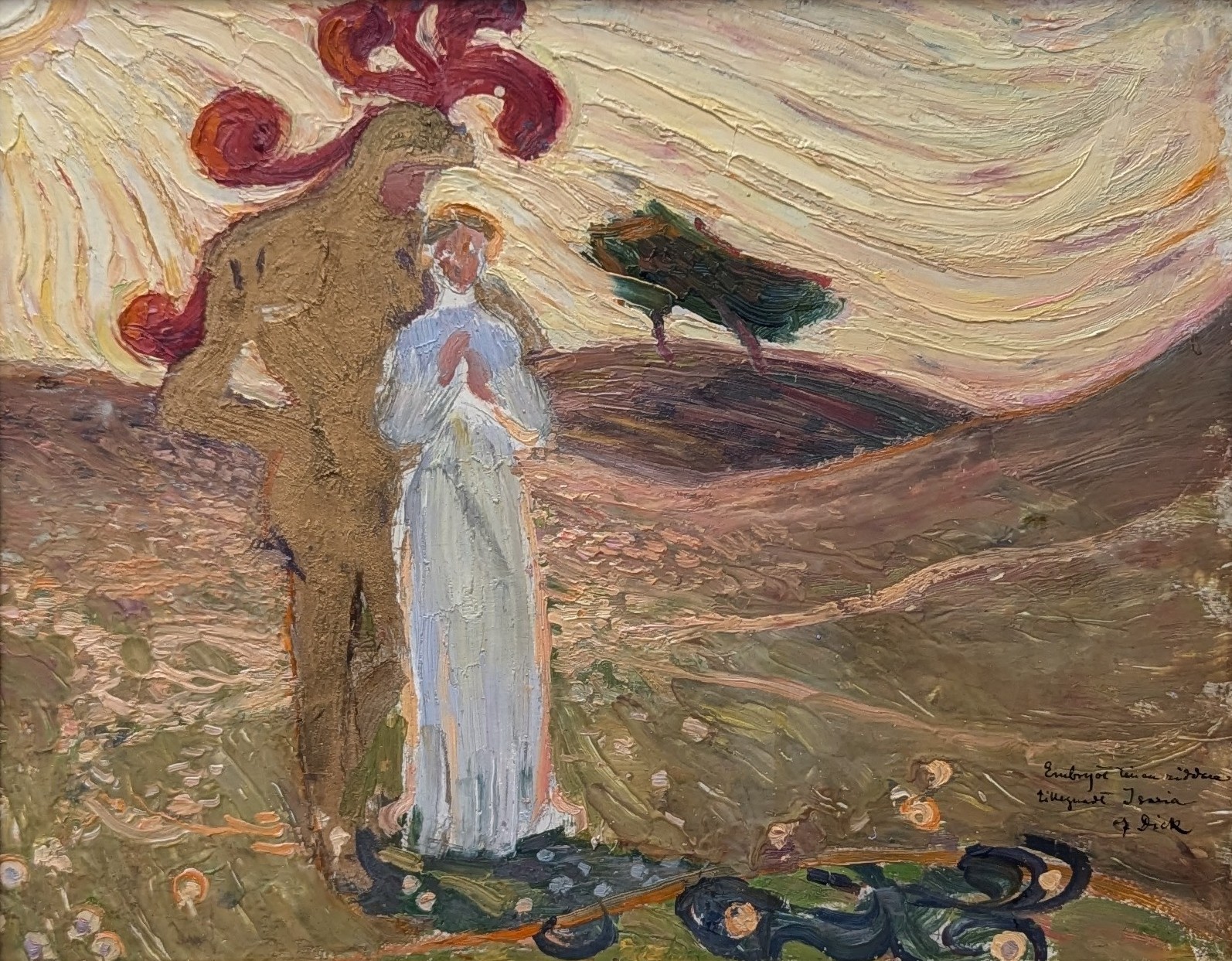 Studie till Riddaren och Jungfrun by Richard Bergh