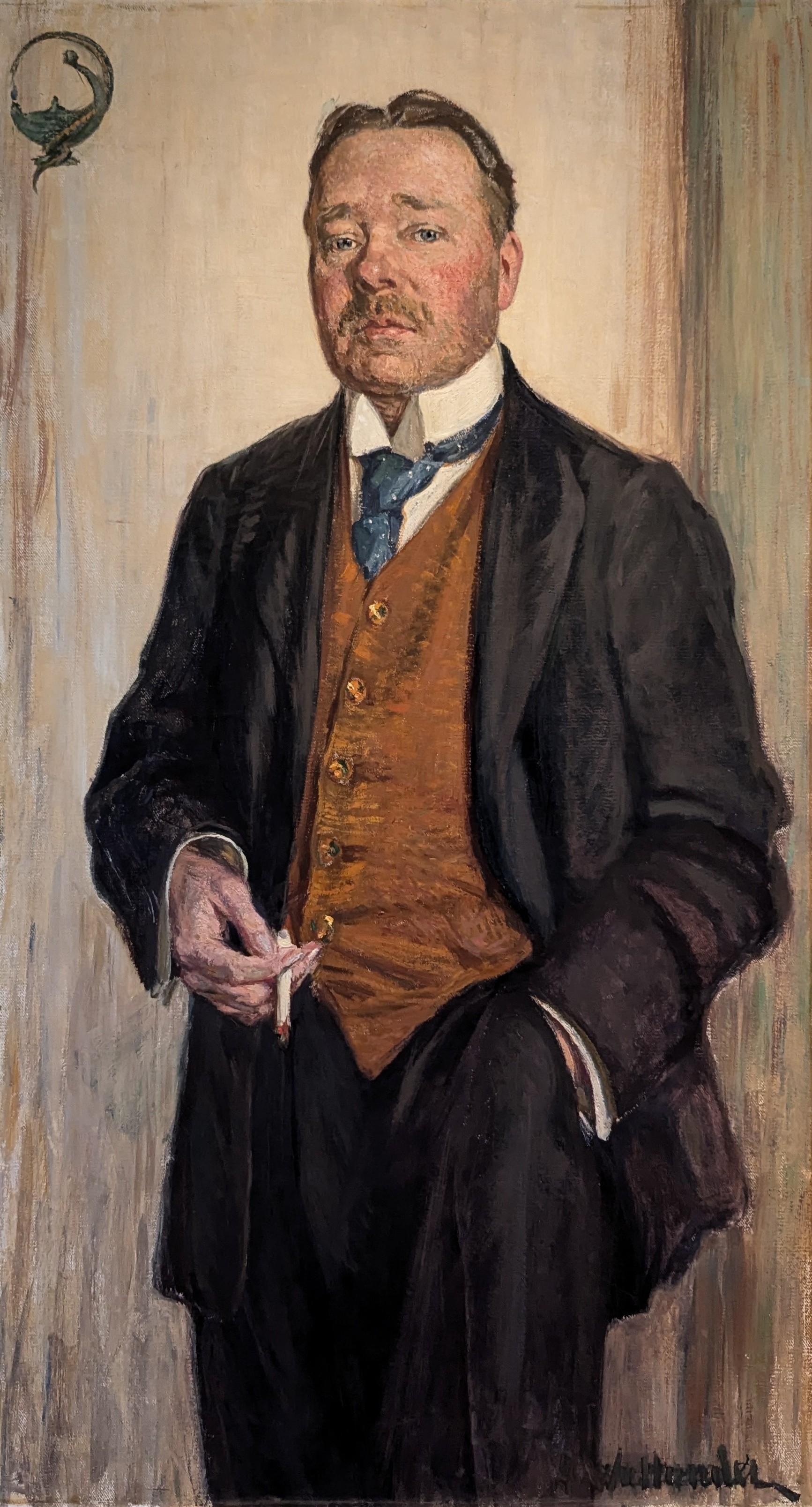 Porträtt av Hjalmar Söderberg by Gerda Wallander