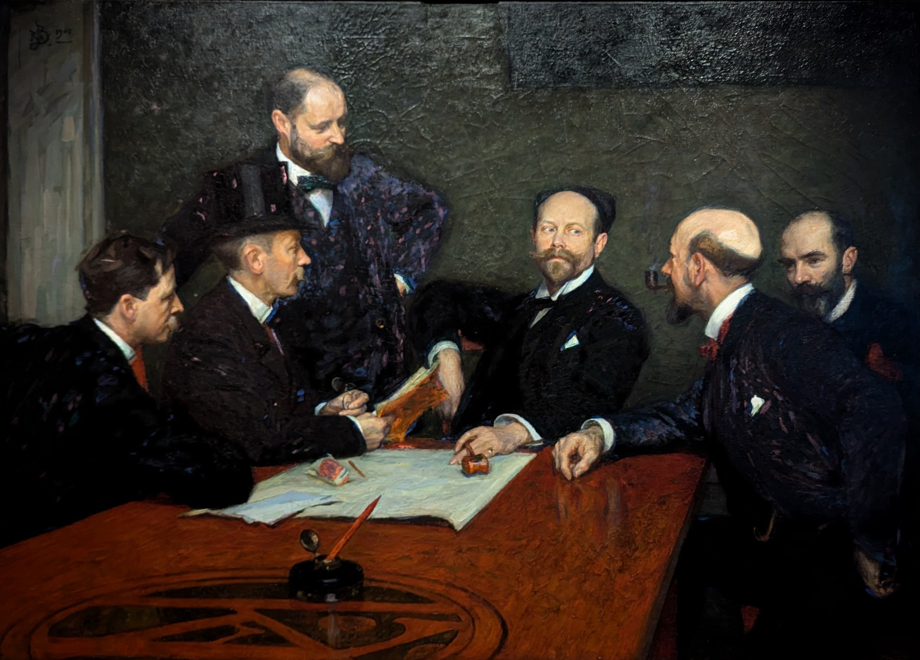 Konstnärsförbundets styrelse by Richard Bergh