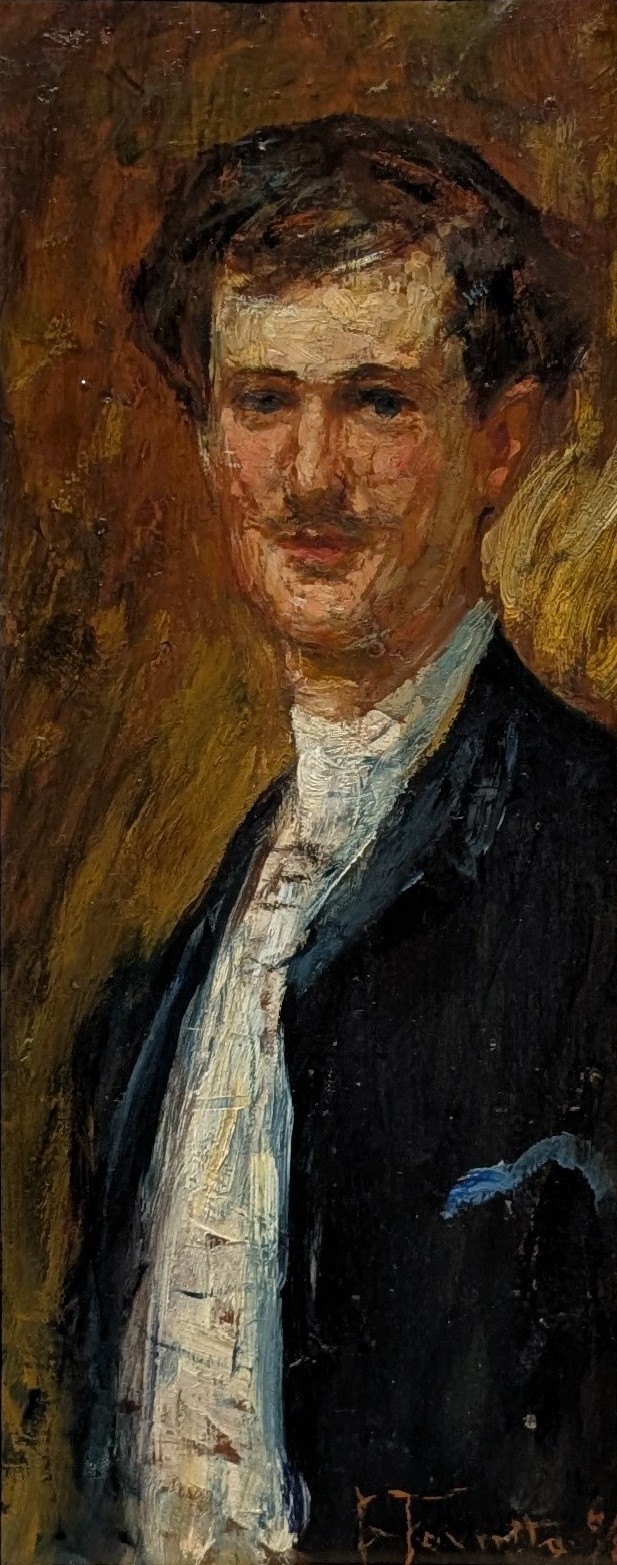 Ritratto di Angelo Dall'Oca Bianca by Giacomo Favretto