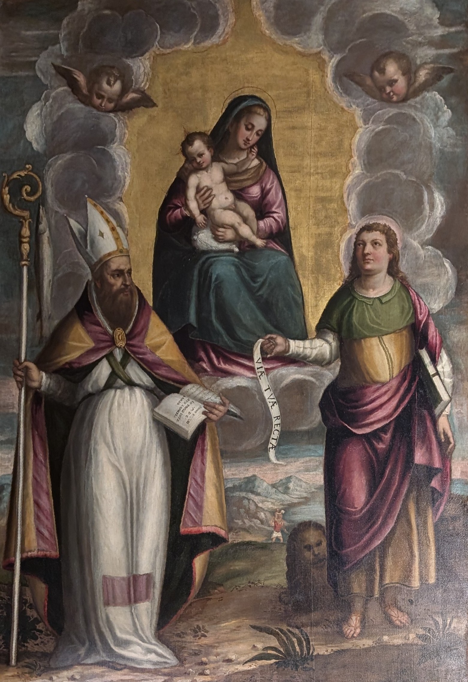 Madonna col bambino tra i ss. zeno e daniele by Ruggero Loredano