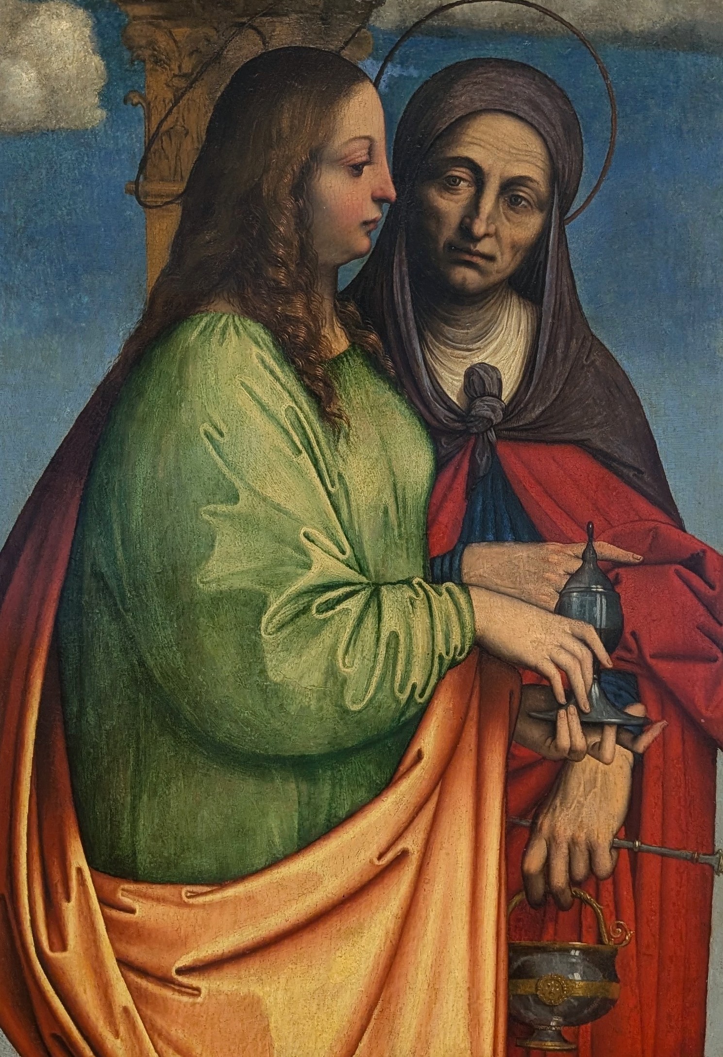 La sante Marte e Maddalena by Giovanni Agostino da Lodi