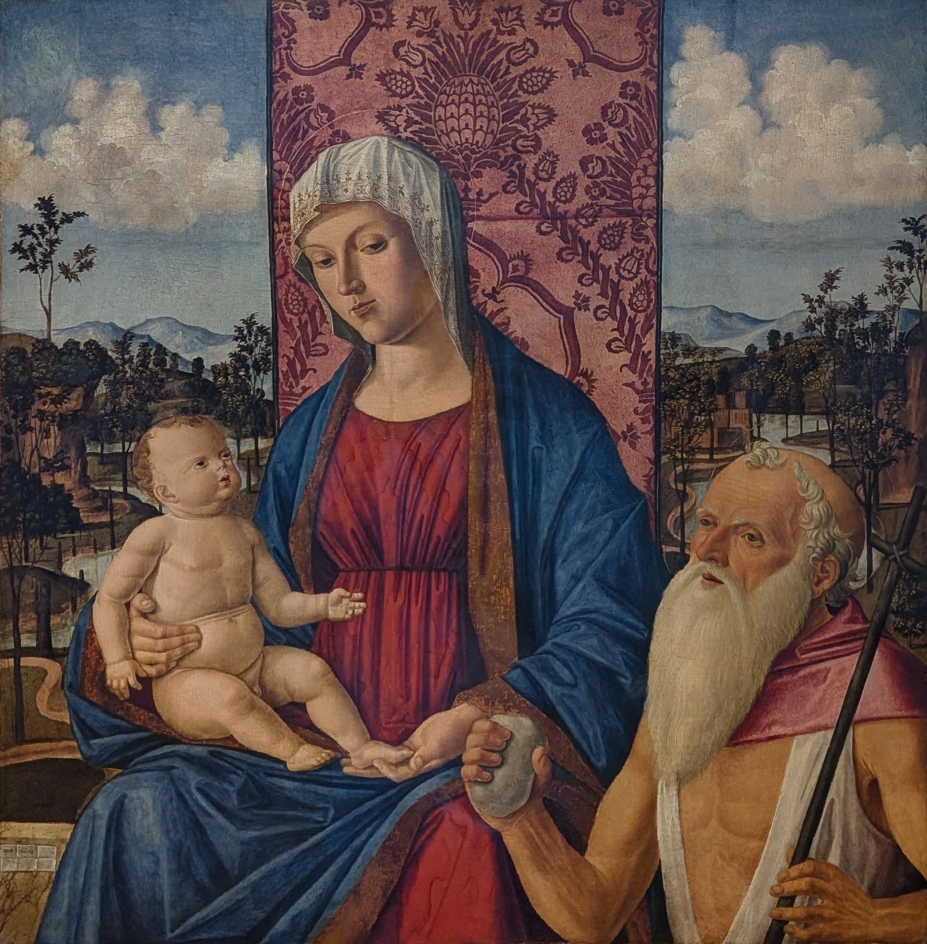 Madonna col bambino e san Girolamo by Giovanni di Niccolò Mansueti