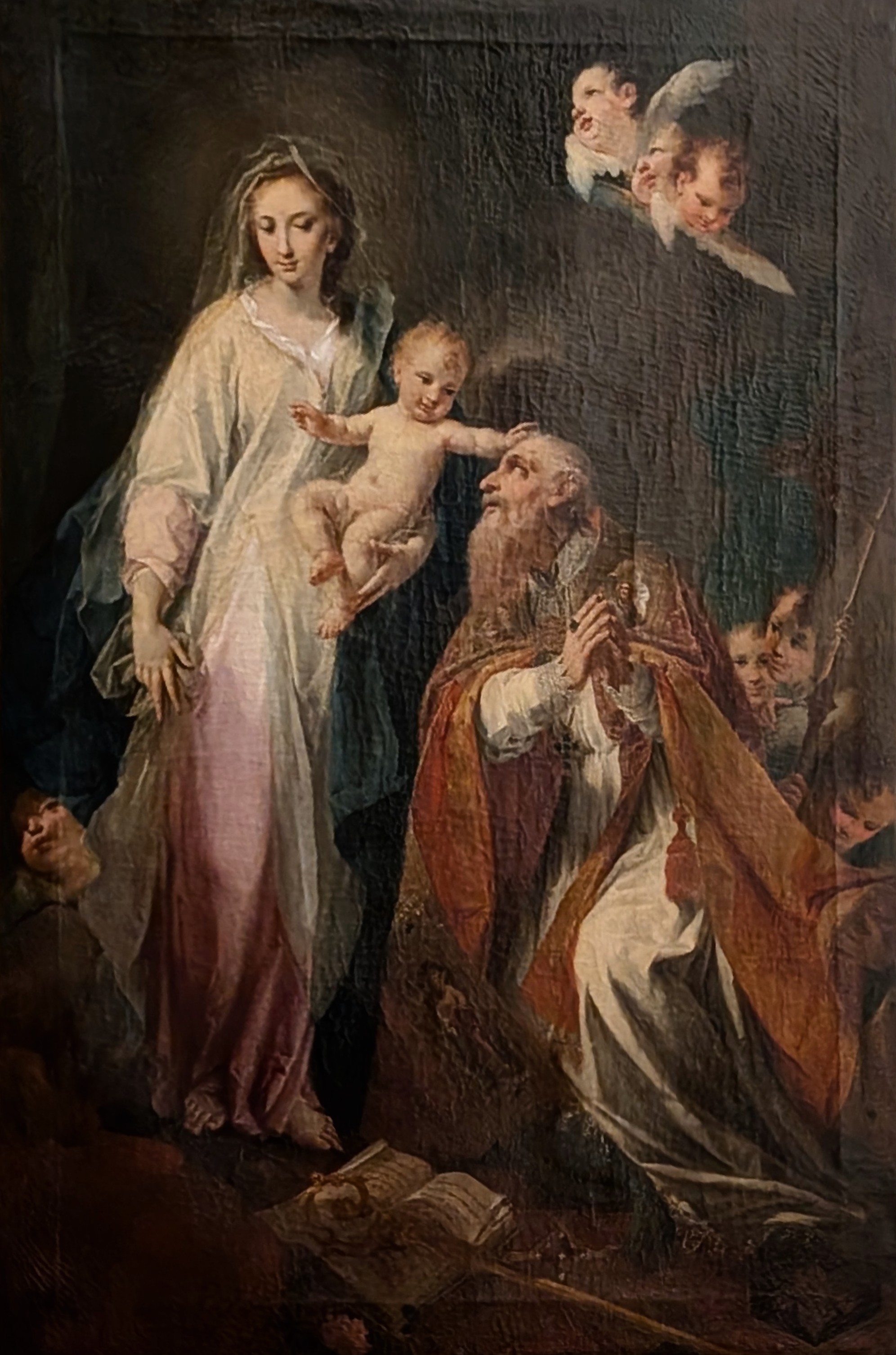 Apparizione della Madonna con il Bambino a san Rainaldo by Saverio Dalla Rosa