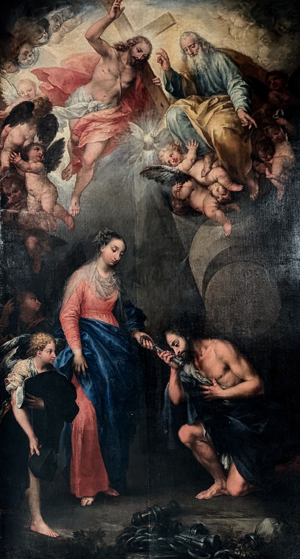 La Vergine appare a San Gerolamo Emiliani by Andrea Celesti