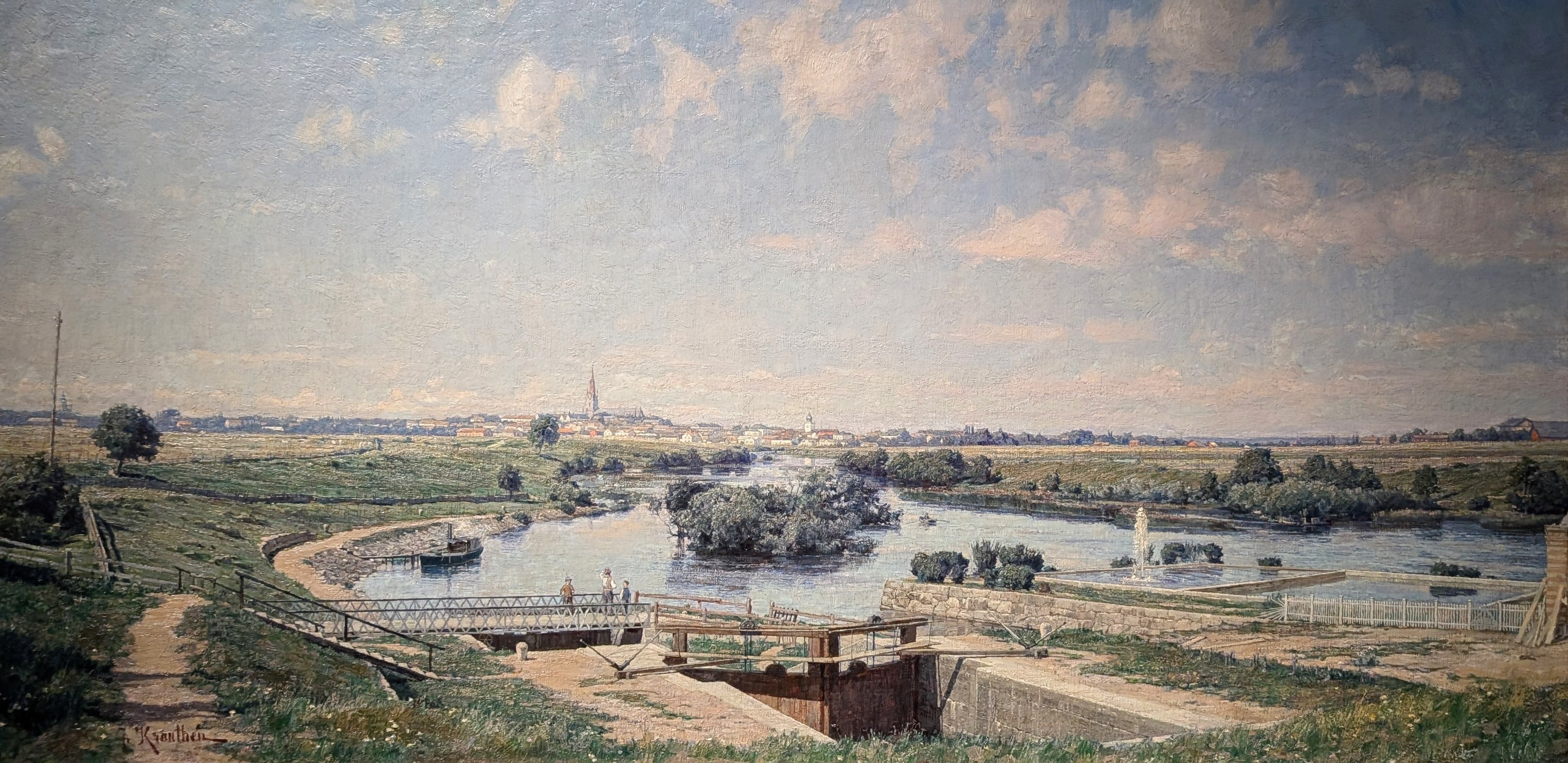 Linköping från Tannefors by Johan Krouthén