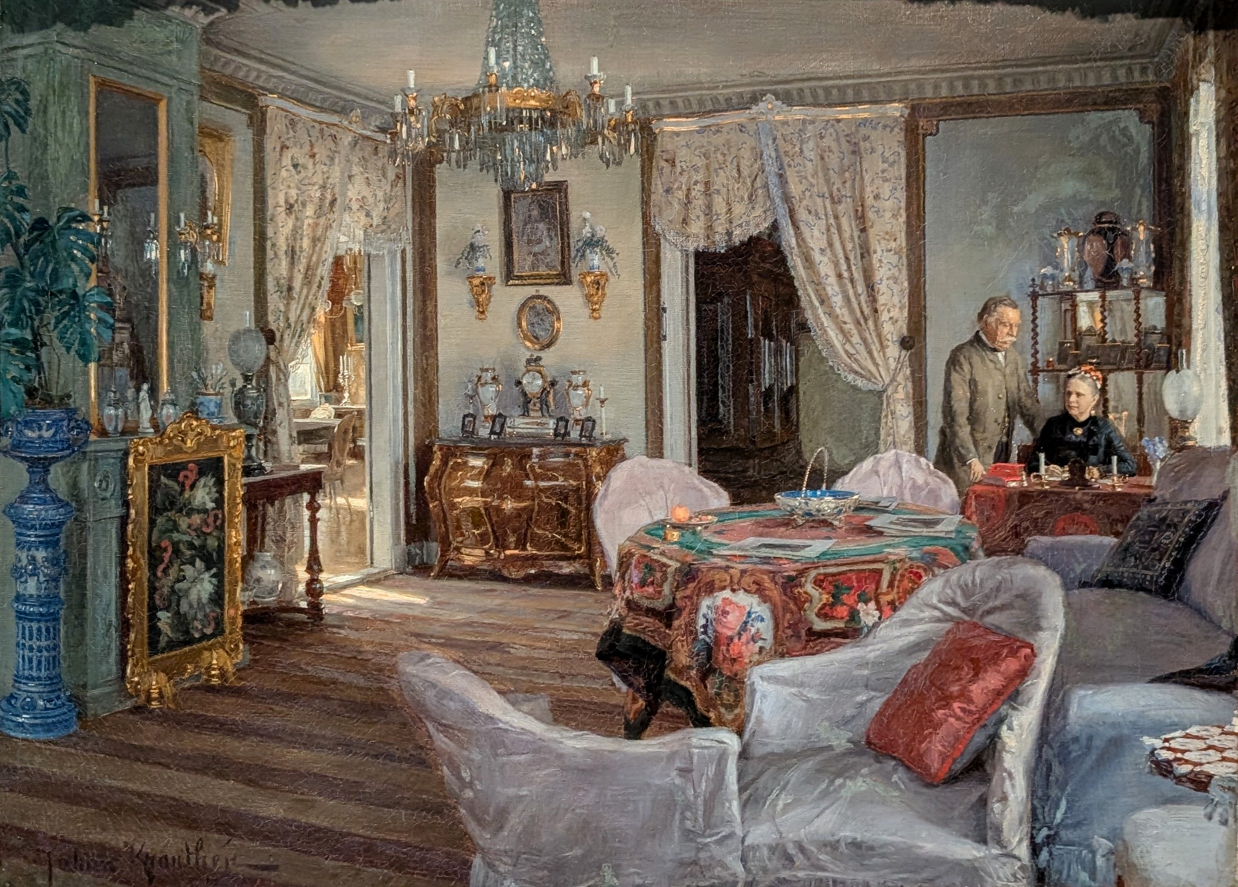 I salongen - Minna och Carl-Fredrik von Malmborg by Johan Krouthén