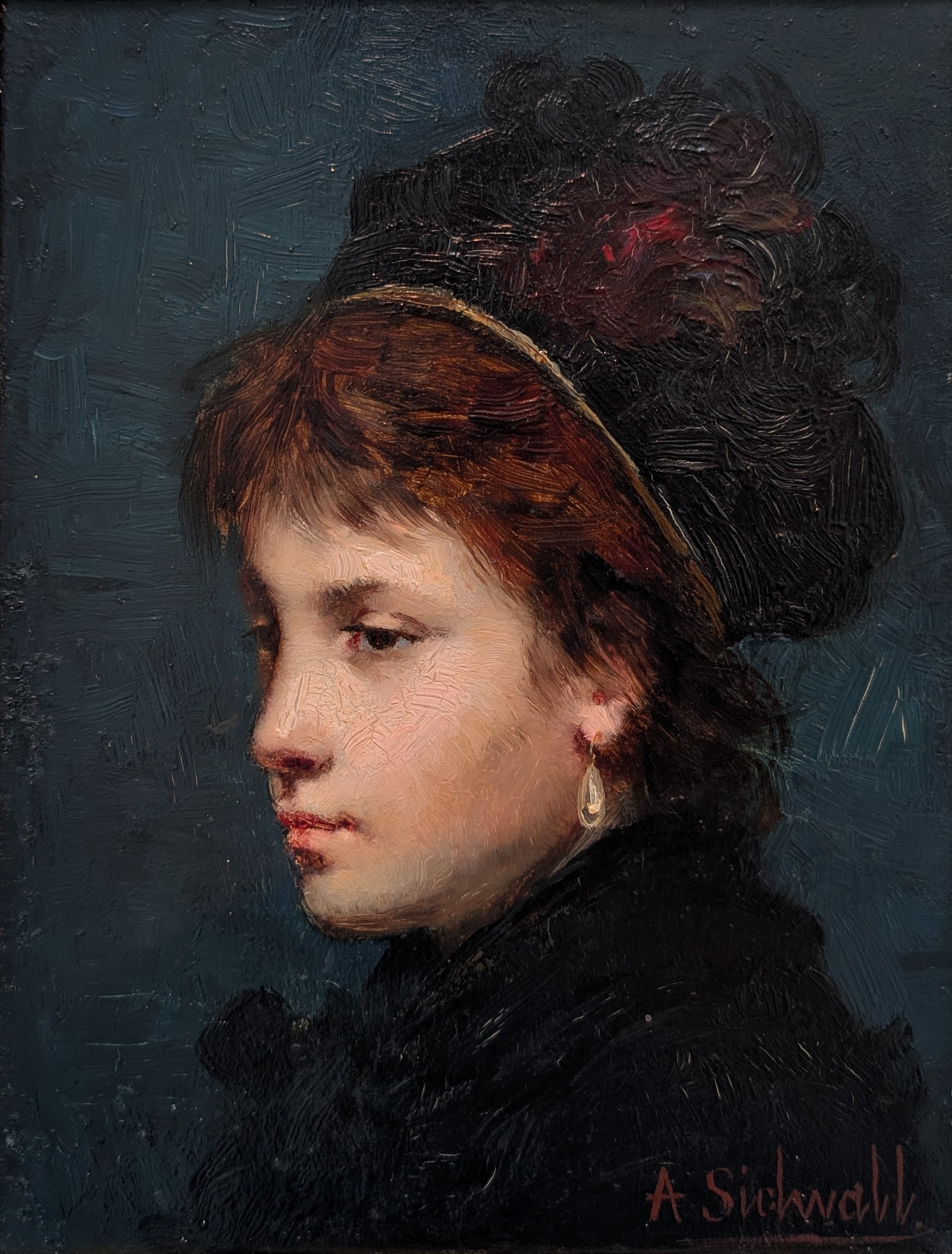 Självporträtt by Amanda Sidwall