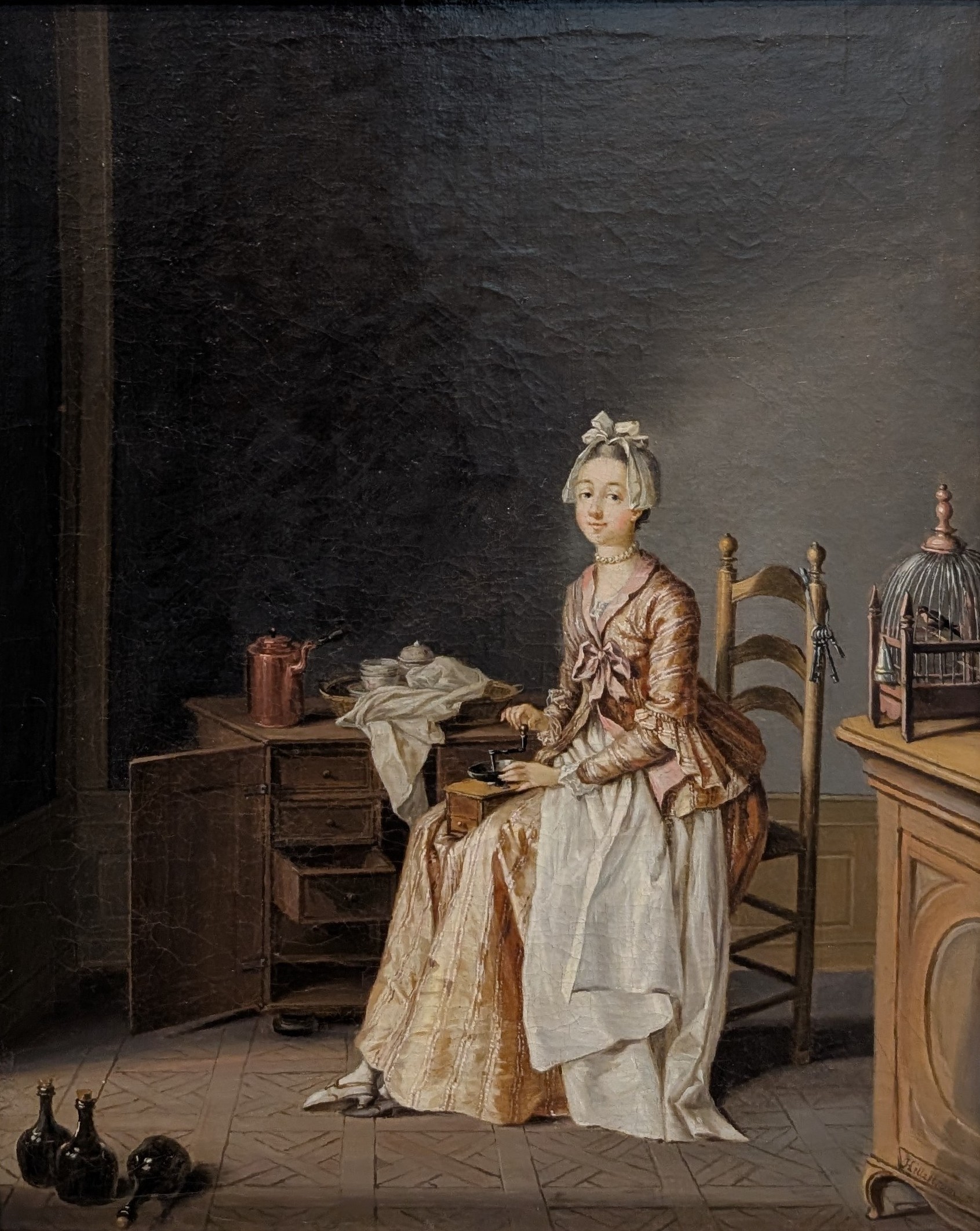 Kaffemalerska by Pehr Hilleström