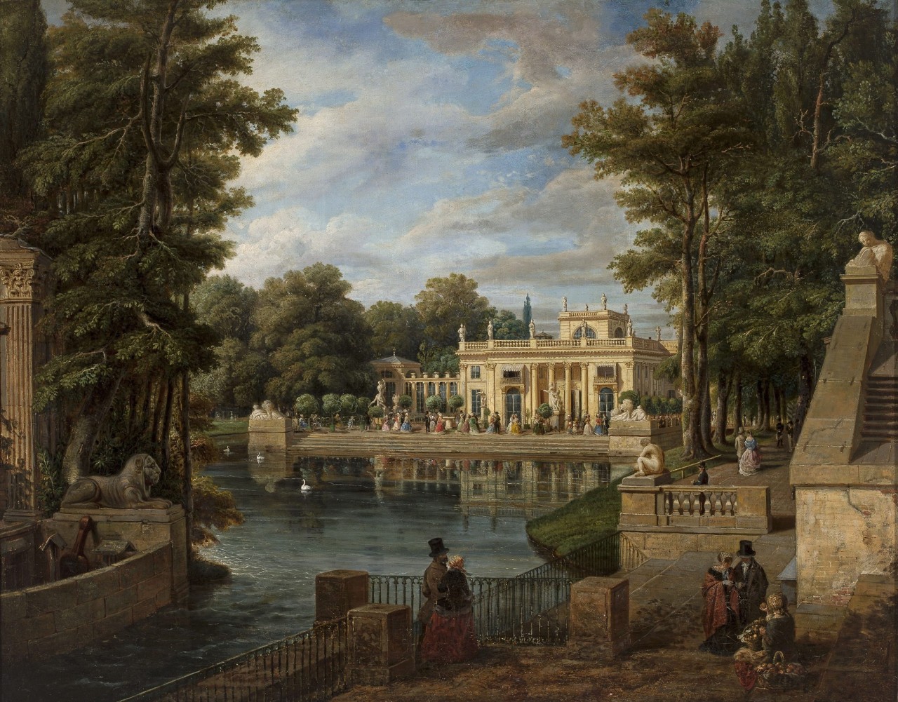 View of the Łazienki Palace in summer, Marcin Zaleski