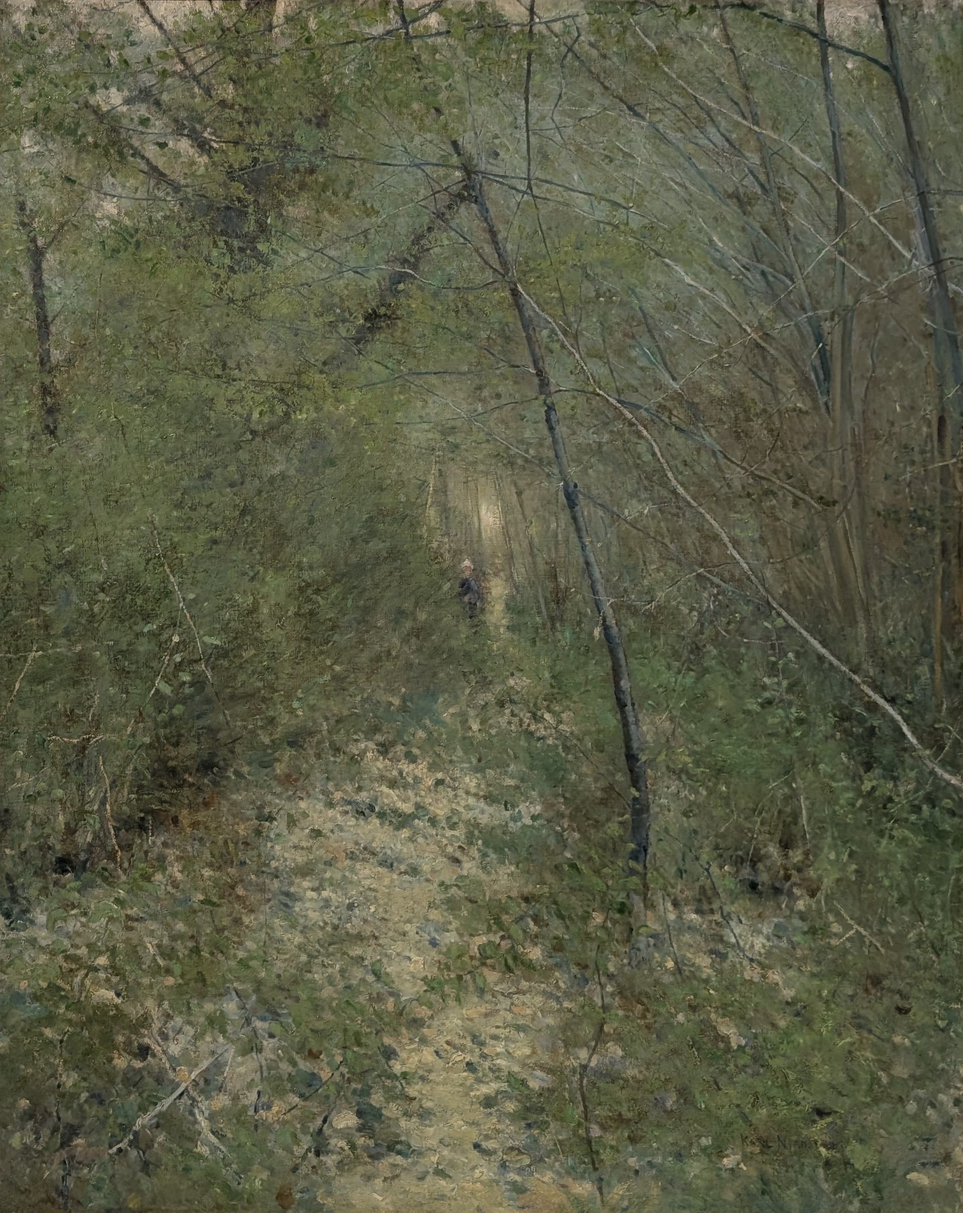 Skogsgläntan (Motiv från Grèz) by Karl Nordström