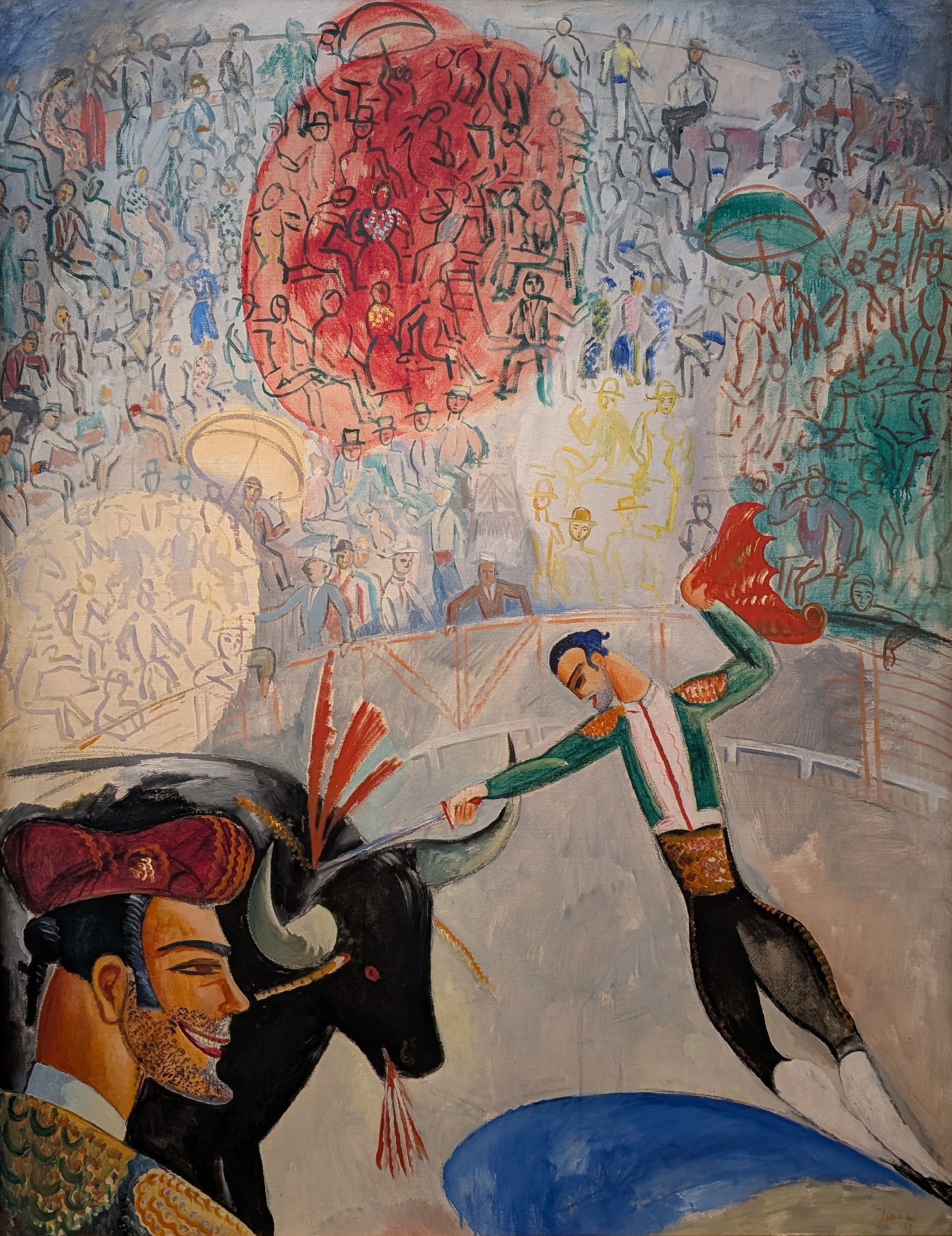 Tjurfäktning by Isaac Grünewald