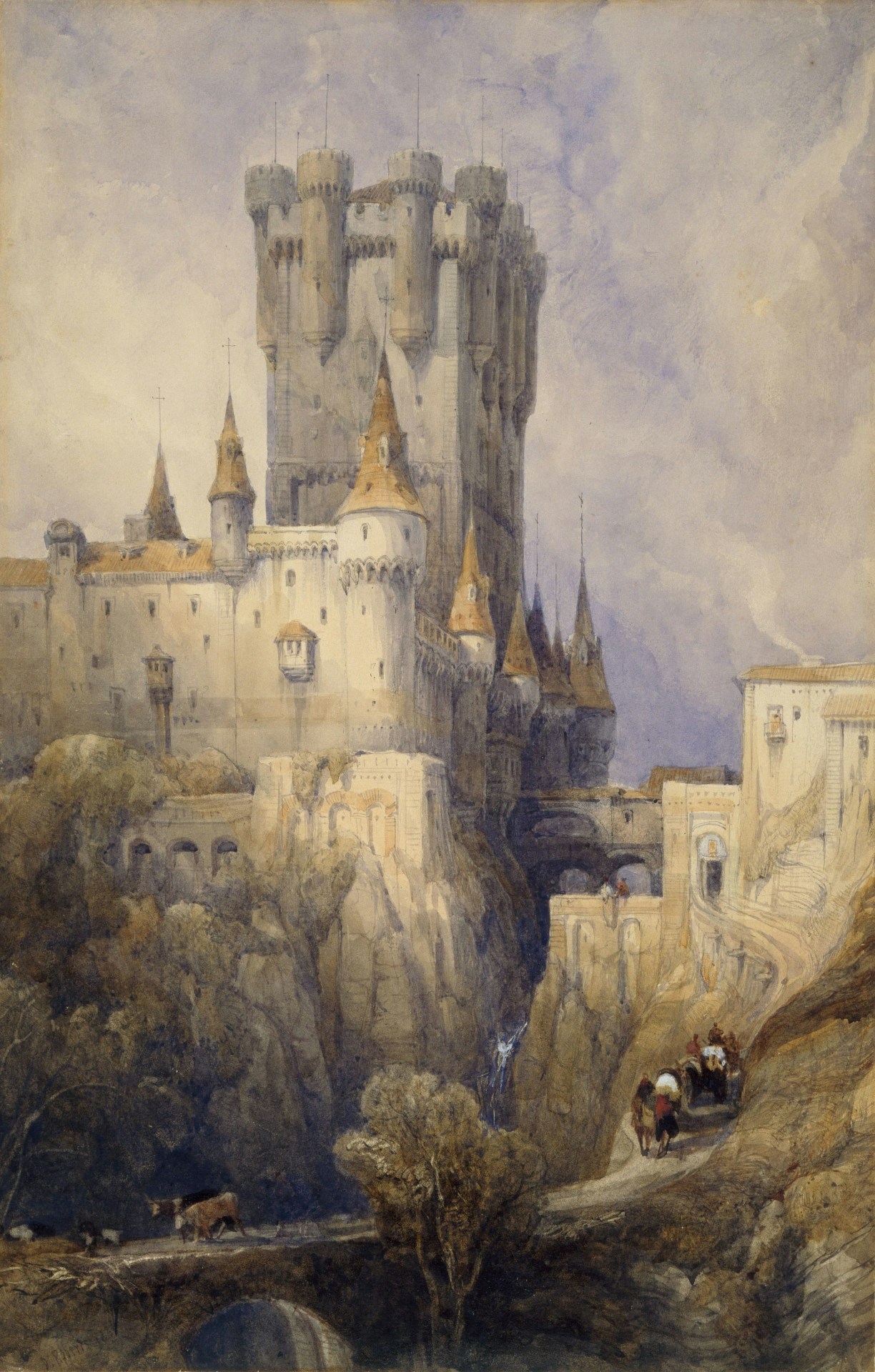Alcazar, Segovia, Spain, David Roberts