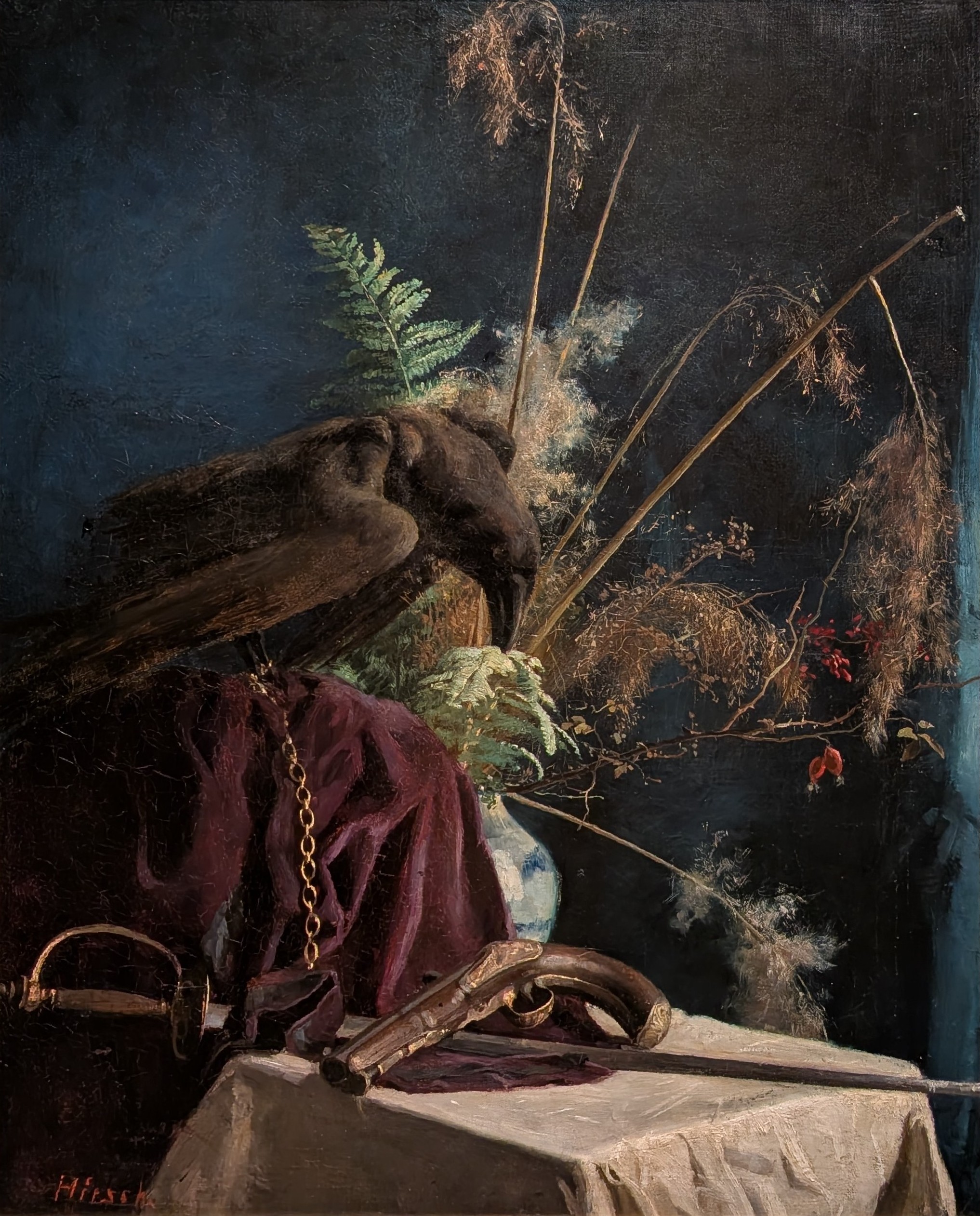 Stilleben med korp by Hanna Hirsch Pauli