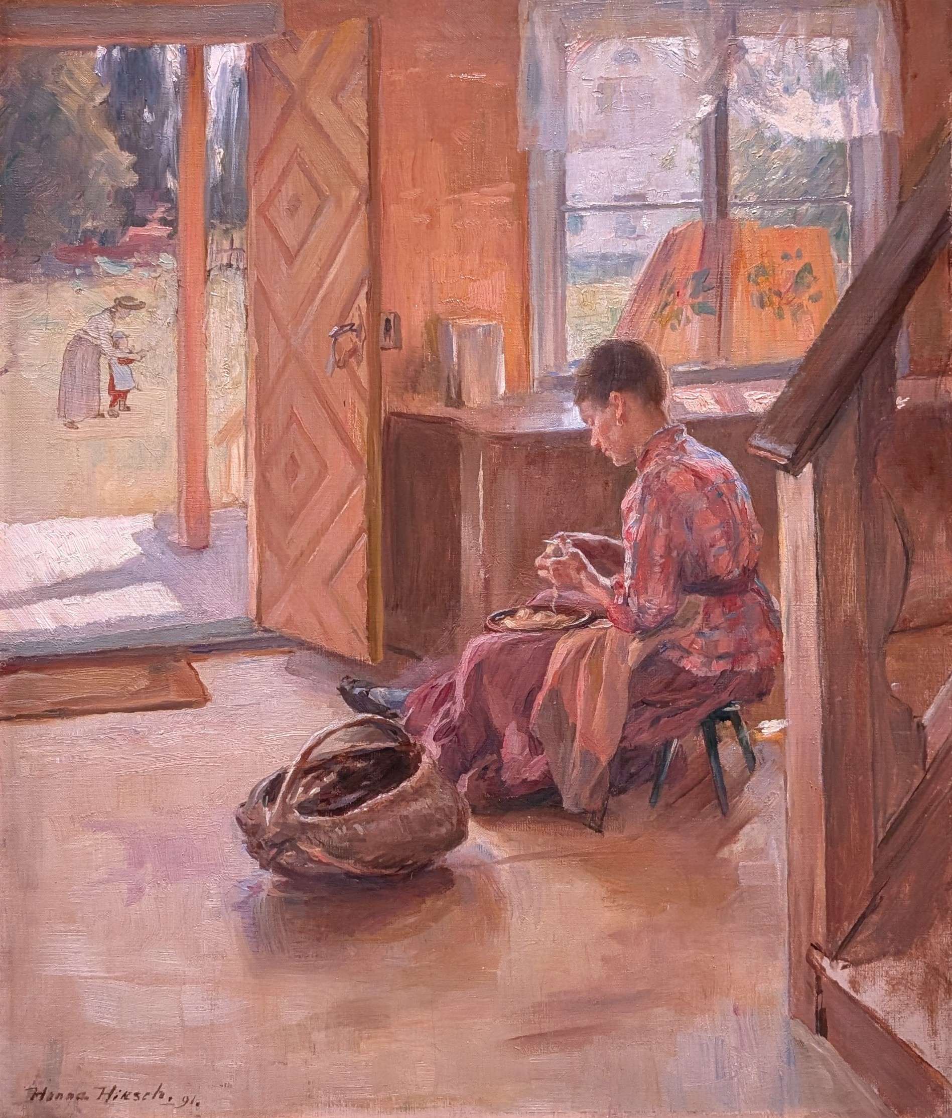 Interiör med potatisskalerska by Hanna Hirsch Pauli