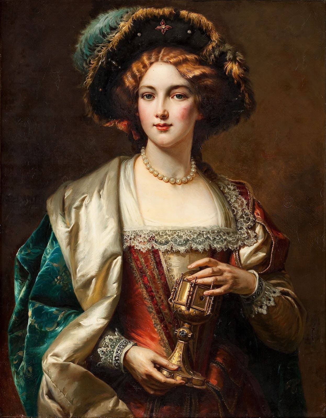 Portrait of a Noblewoman by Cesare Agostino Detti