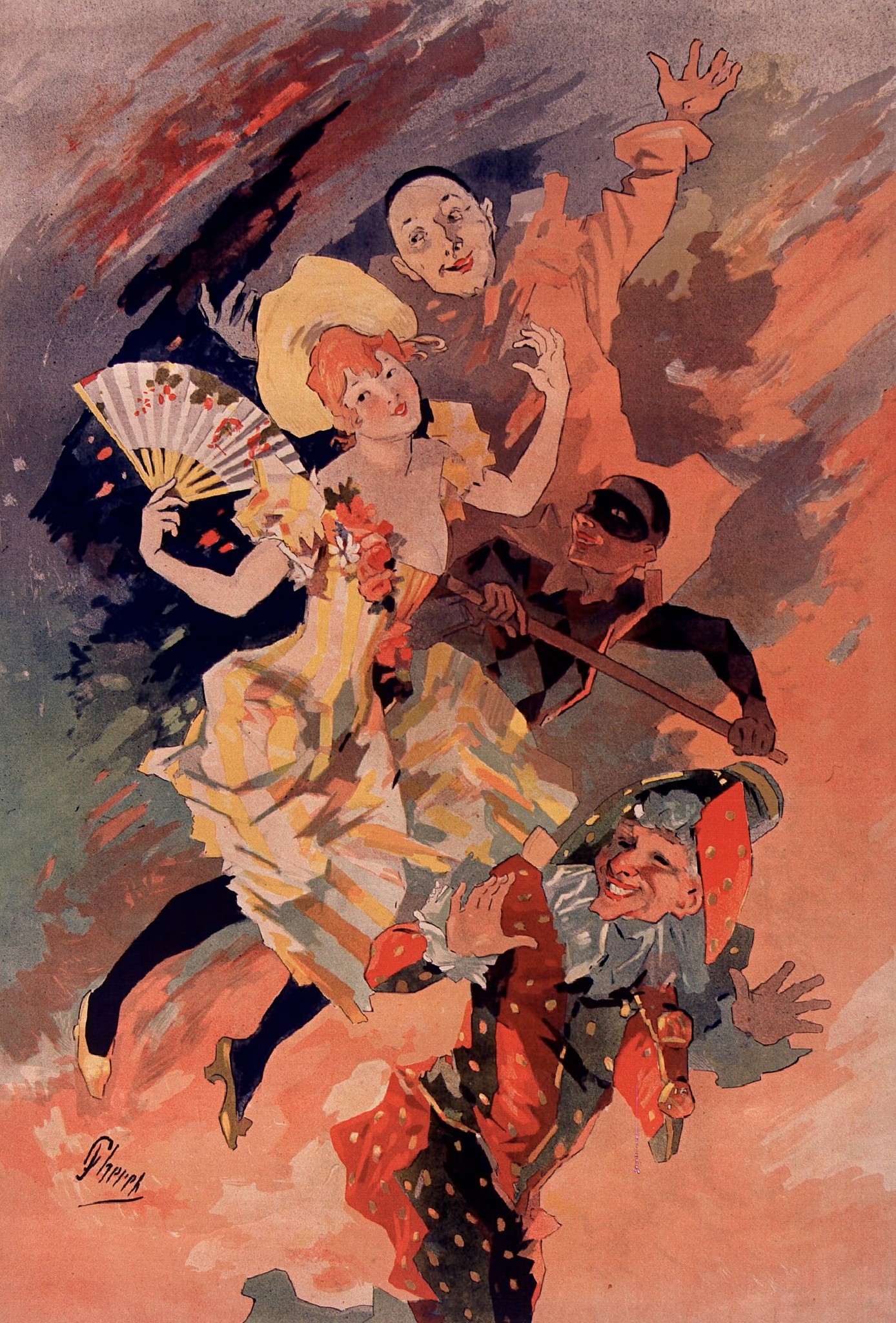 La Pantomime by Jules Chéret