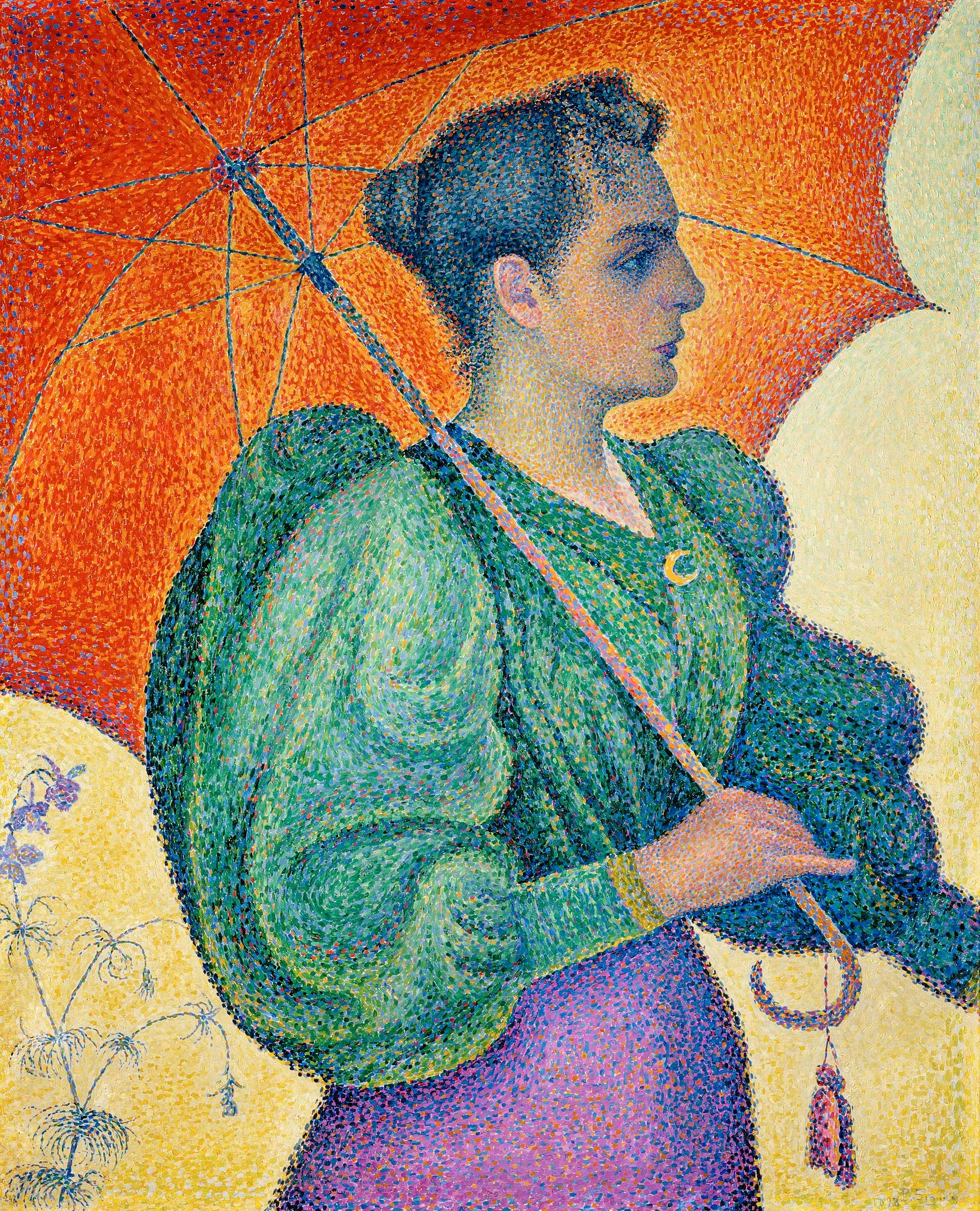 Femme à l'ombrelle by Paul Signac