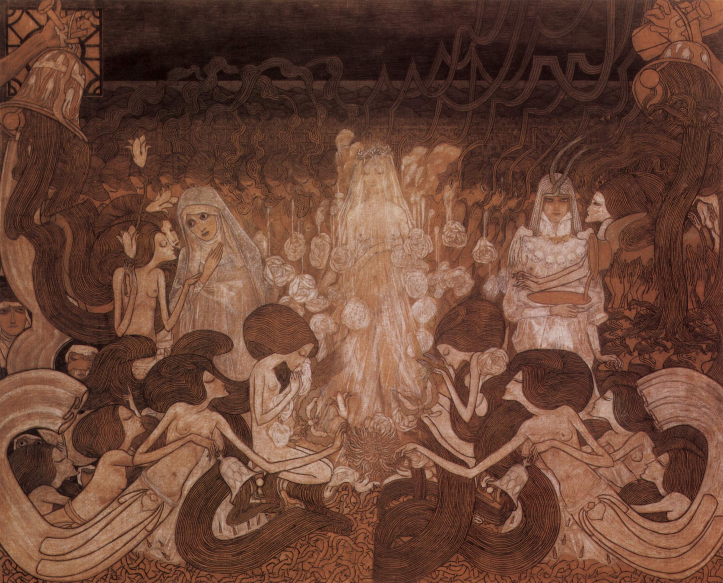 Die Drei Bräute by Jan Toorop