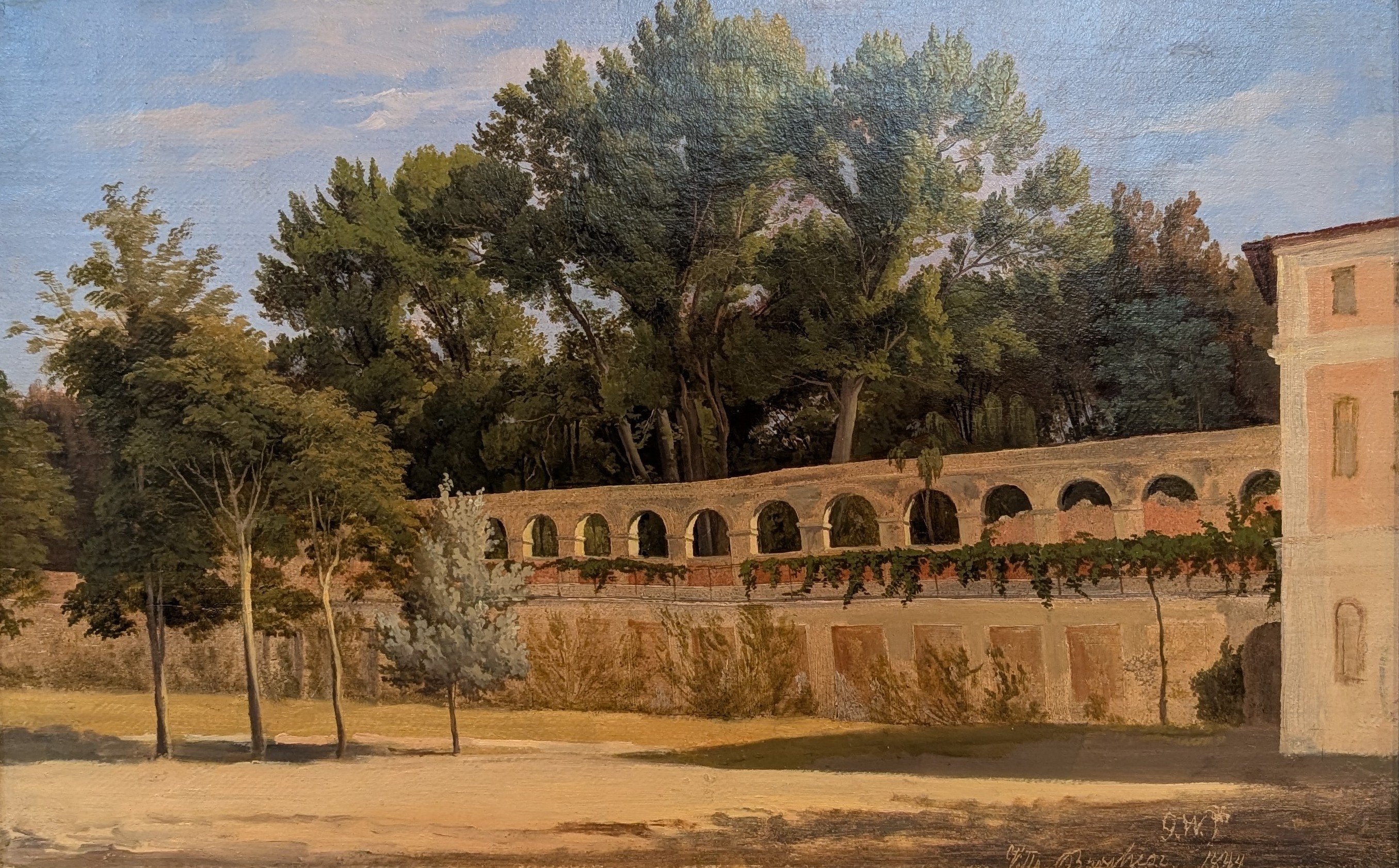 Från Villa Borghese by Gustaf Wilhelm Palm