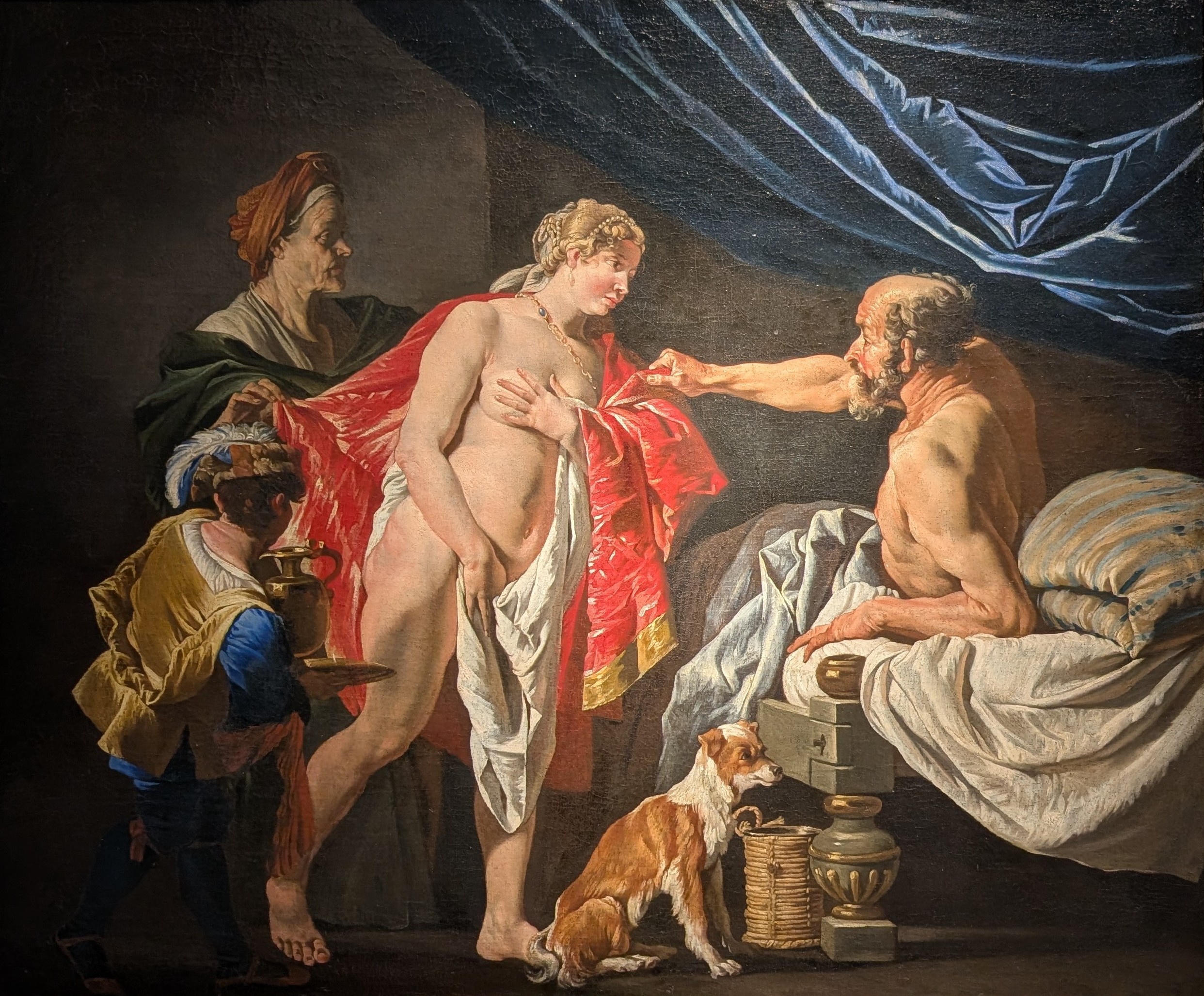 Sara, Abraham and Hagar by Matthias Stomer