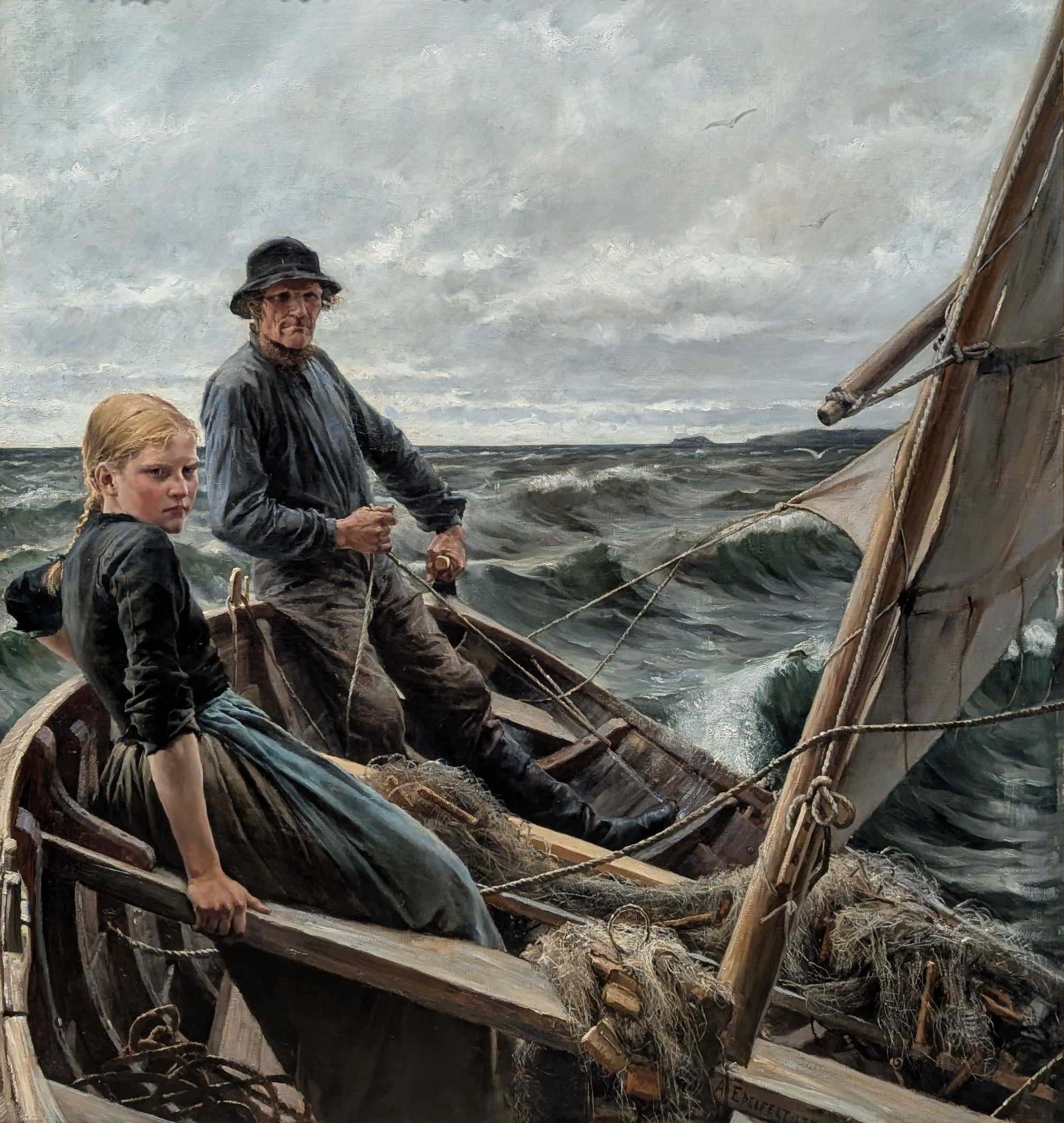 På havet by Albert Edelfelt