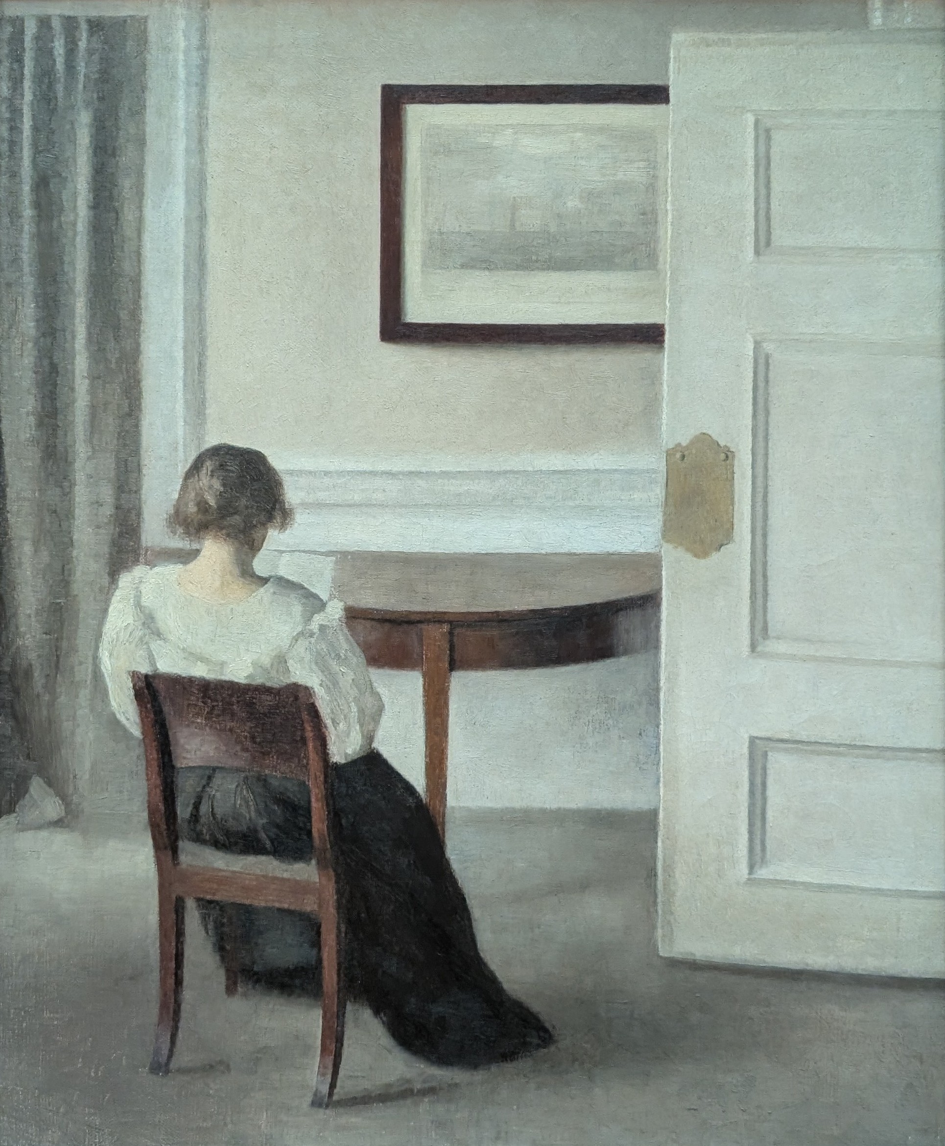 Interiør by Vilhelm Hammershøi