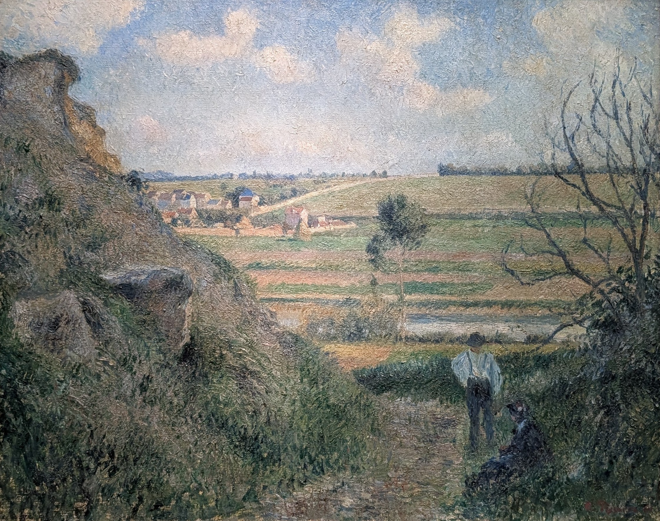 Landscape, Bazincourt by Camille Pissarro