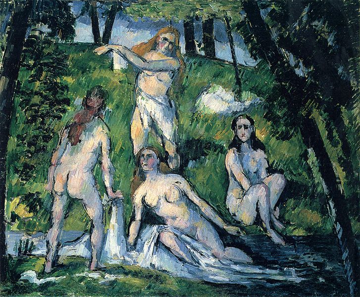 Four Bathers by Paul Cézanne