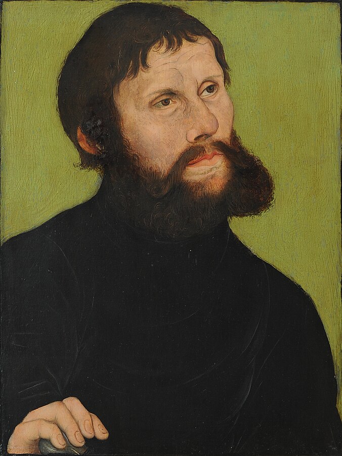 Bildnis Luthers als Junker Jörg by Lucas Cranach the Elder