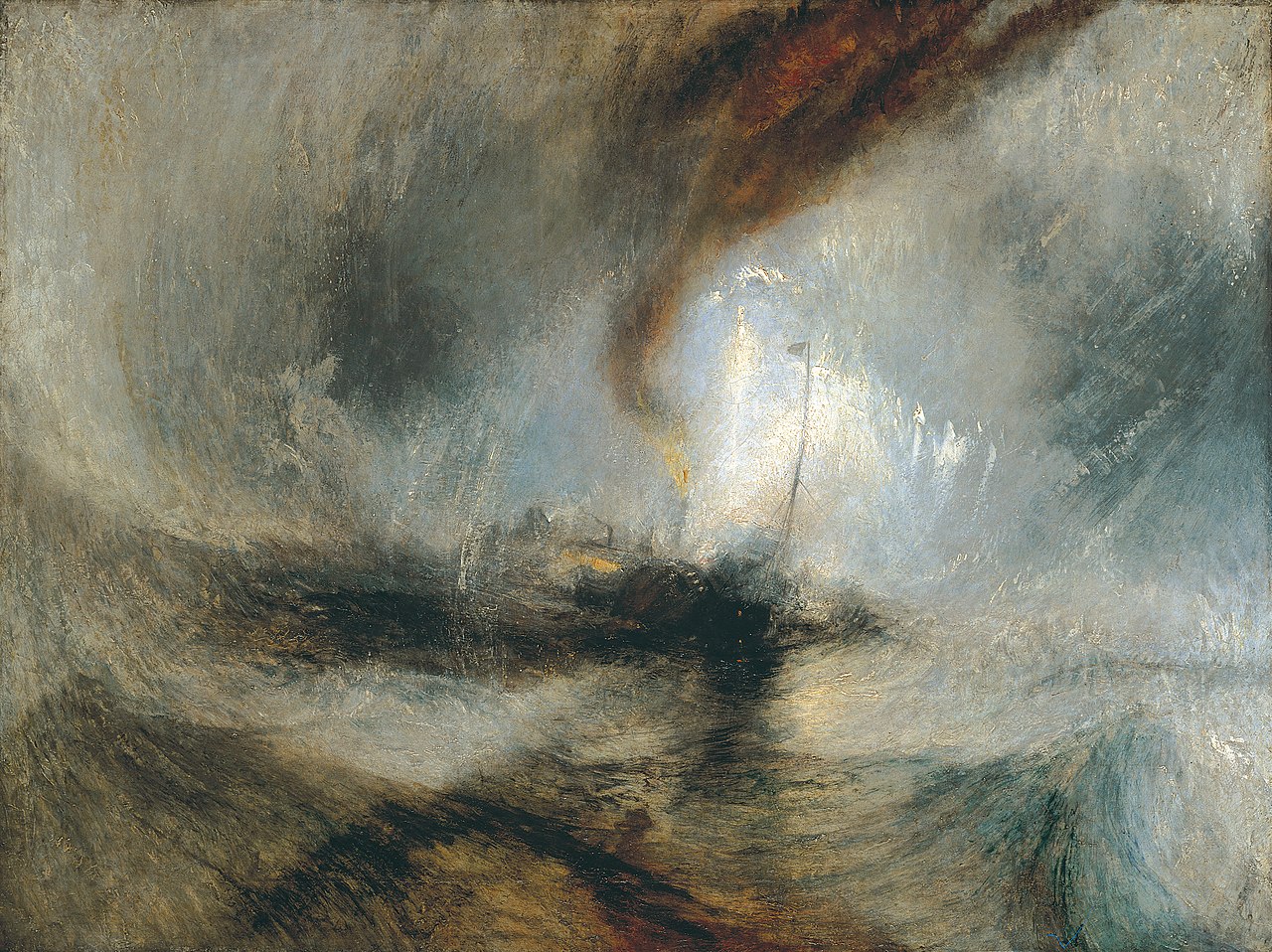 Snow Storm: Steam-Boat off a Harbour's Mouth by J. M. W. Turner