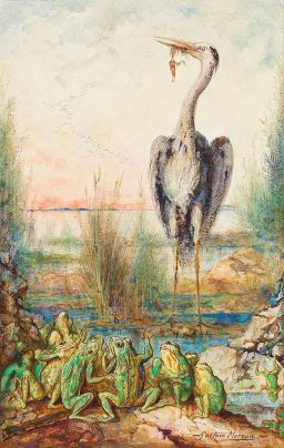 The Frogs Asking for a King by Gustave Moreau