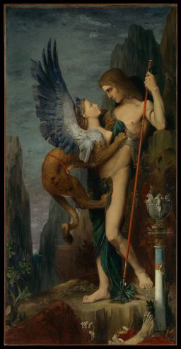 Oedipus and the Sphinx by Gustave Moreau