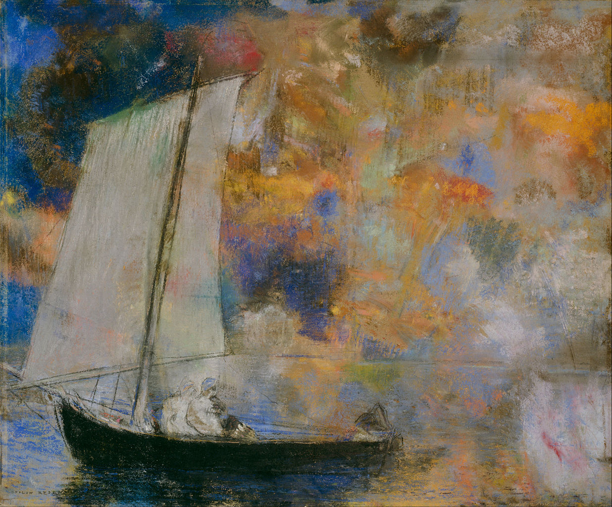 Nuages fleuris by Odilon Redon